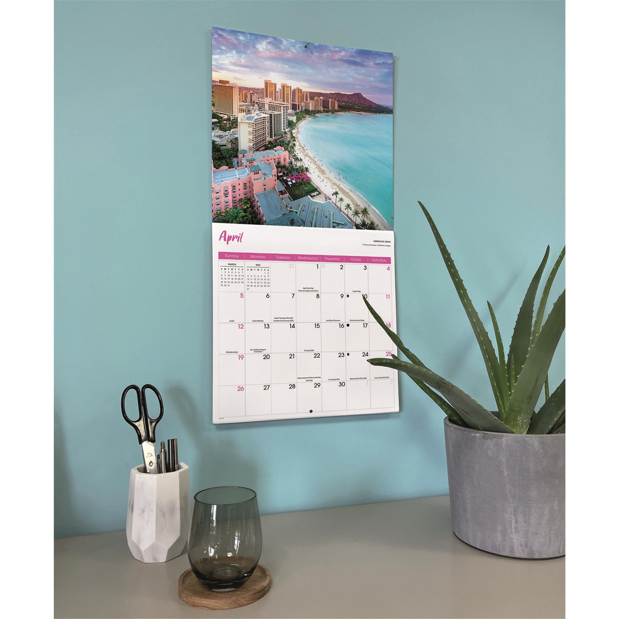 Hawaii Wall 2026 Calendar