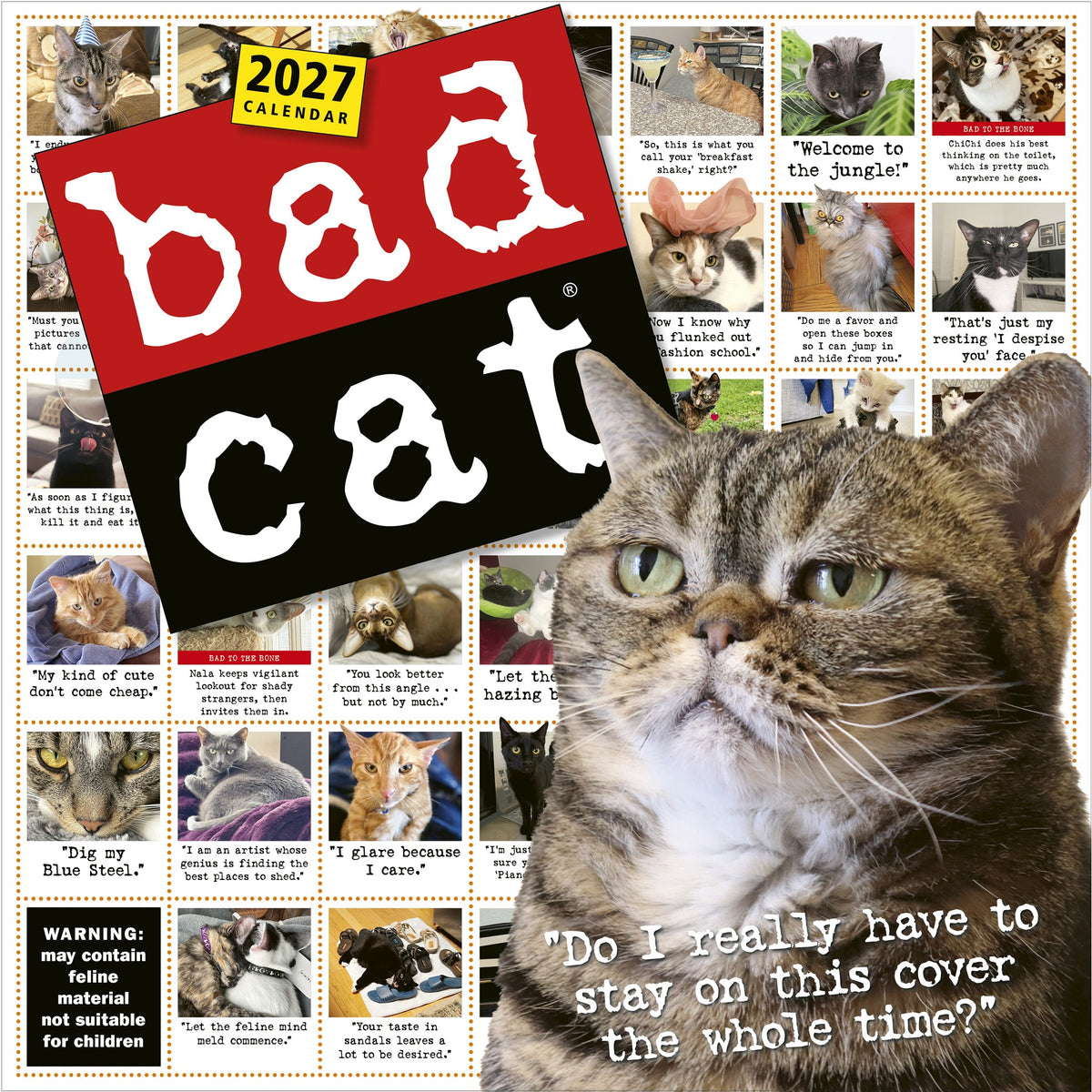 Calendrier mural 2027 Bad Cat - En ligne seulement
