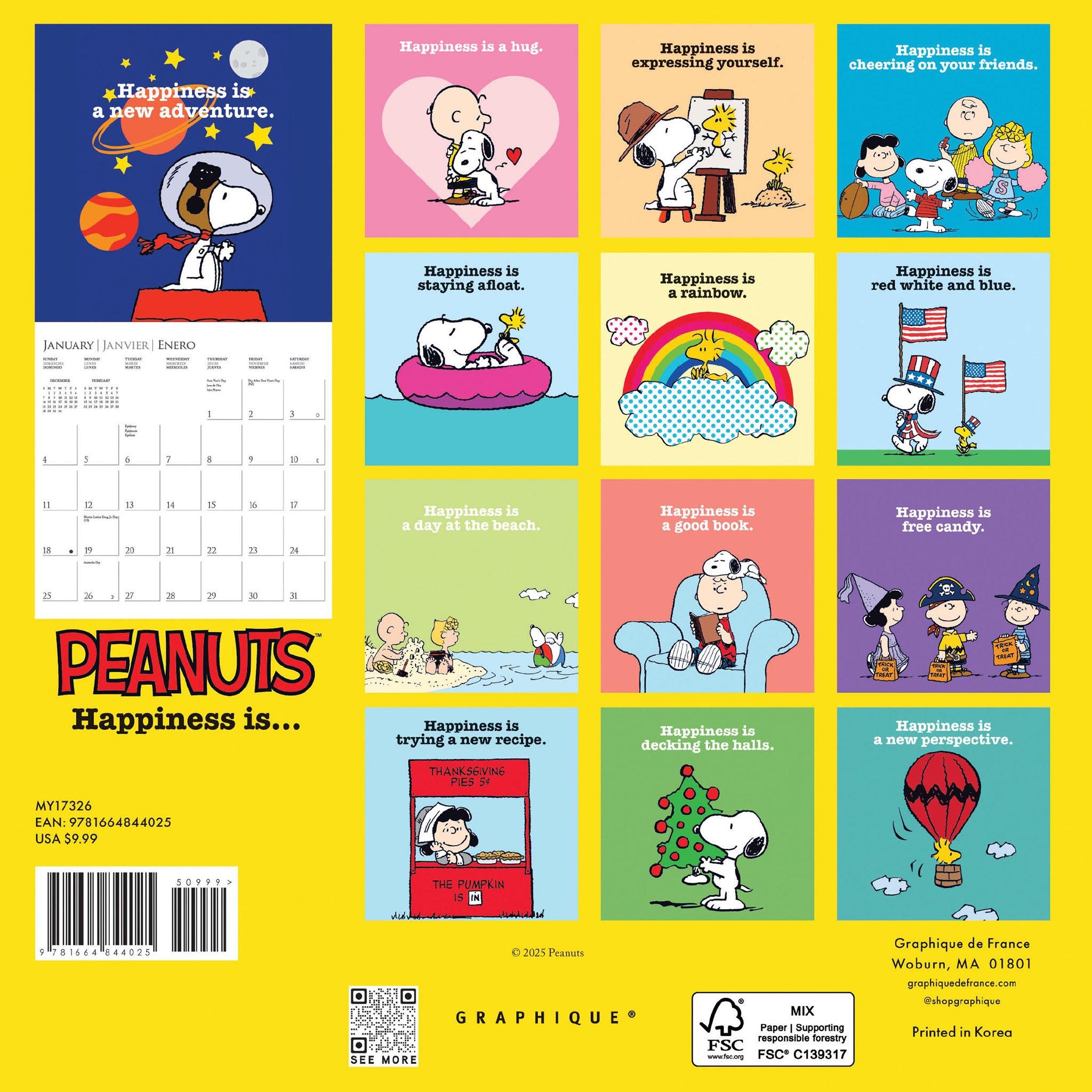 Peanuts 2026 Mini Calendar - Online Only