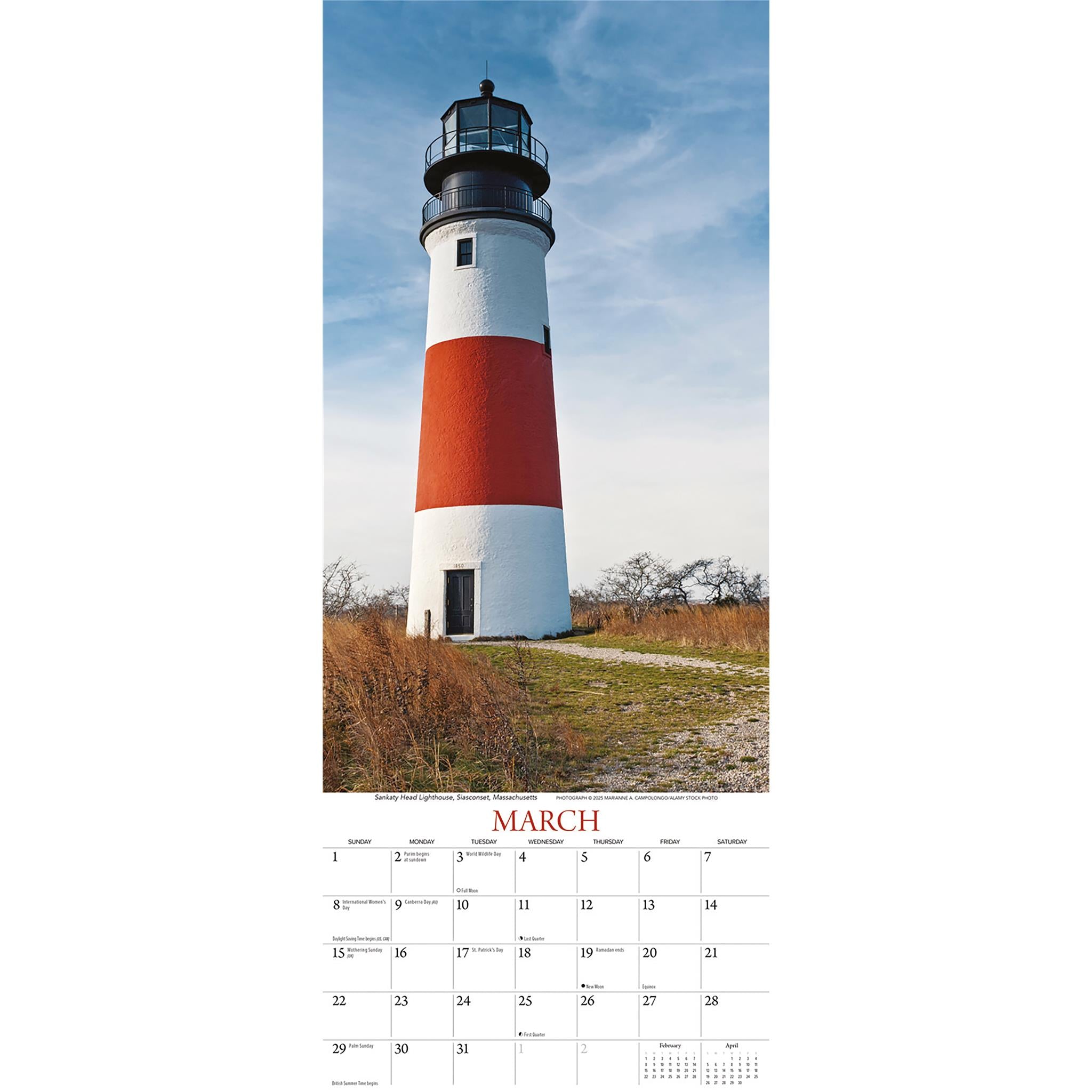 Lighthouses 2026 Poster Calendar