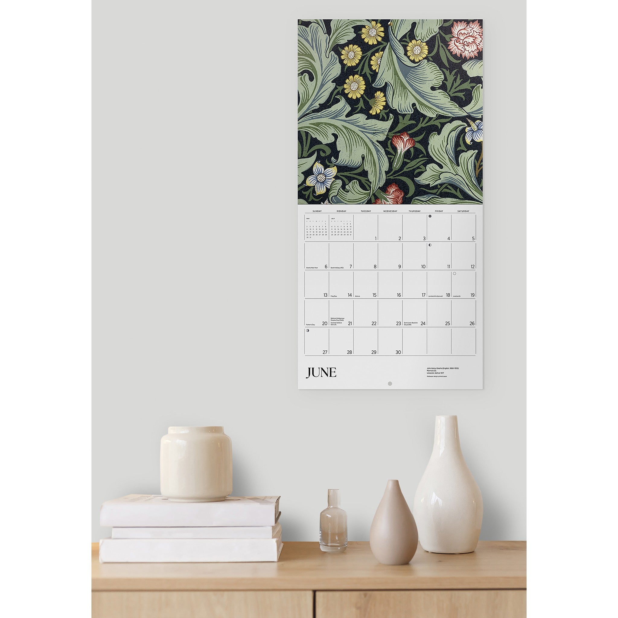 William Morris Arts Crafts Designs 2027 Wall Calendar