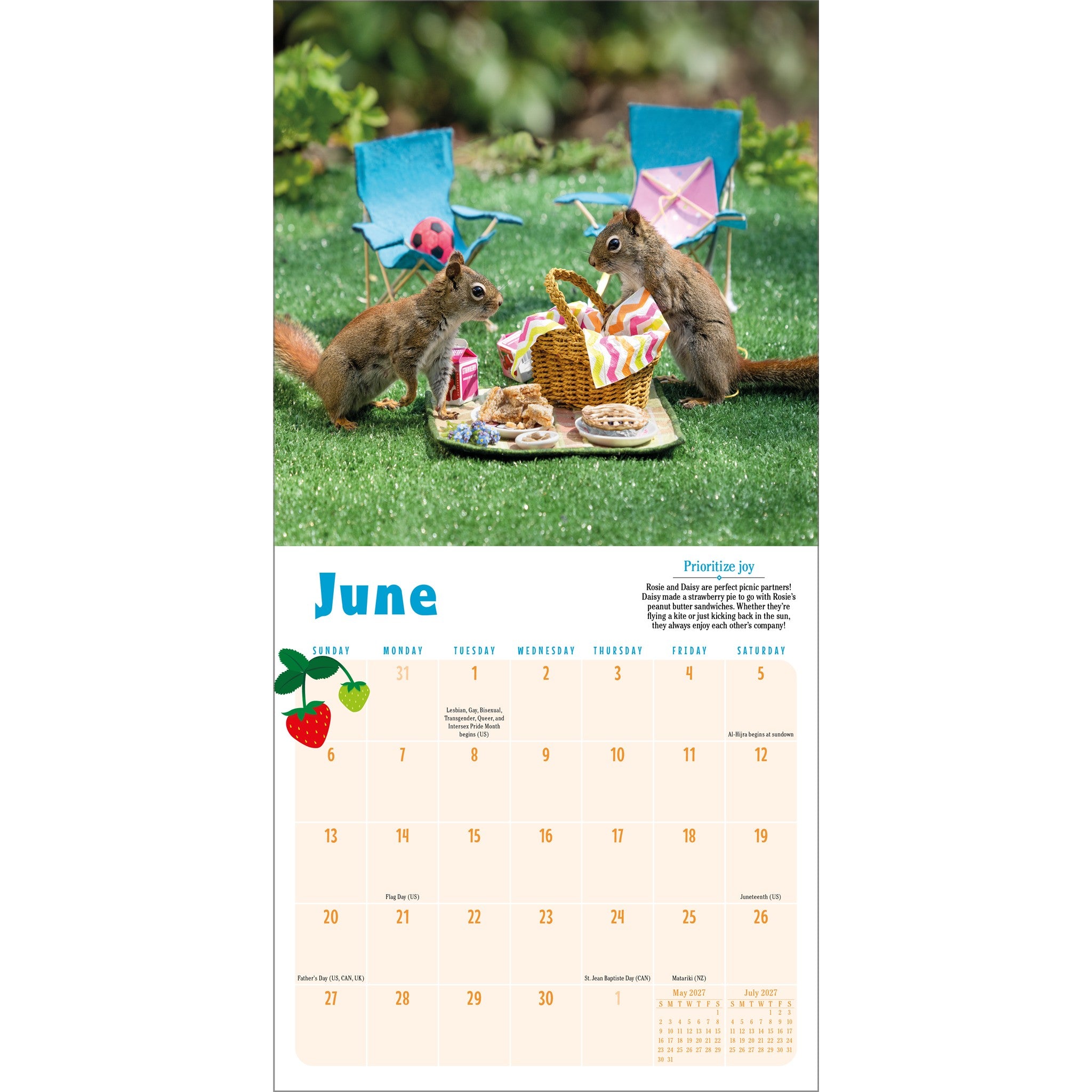 Secret Life of Squirrels Calendrier Mini 2027