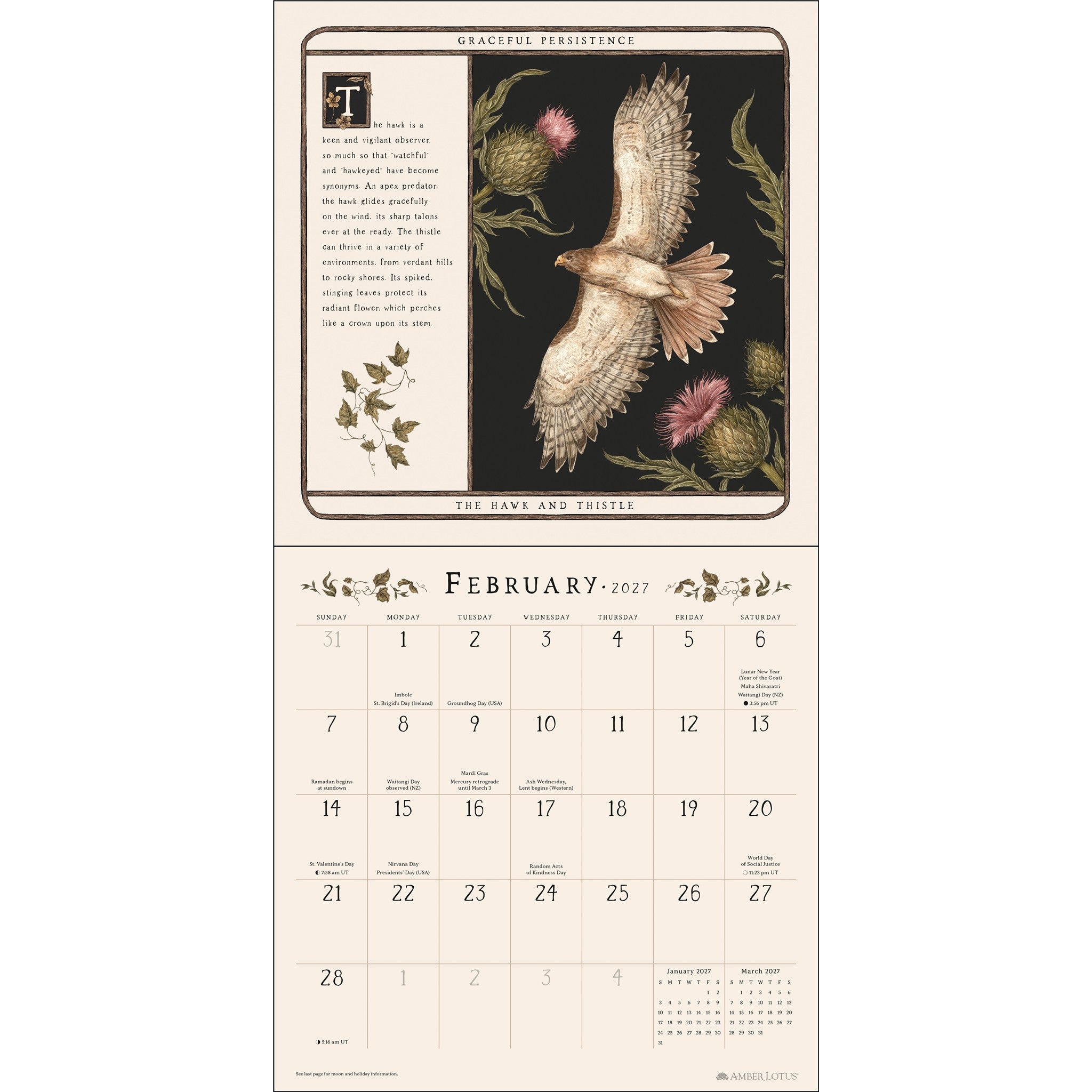 Calendrier mural 2027 Les Gardiens de la Forêt - En ligne seulement