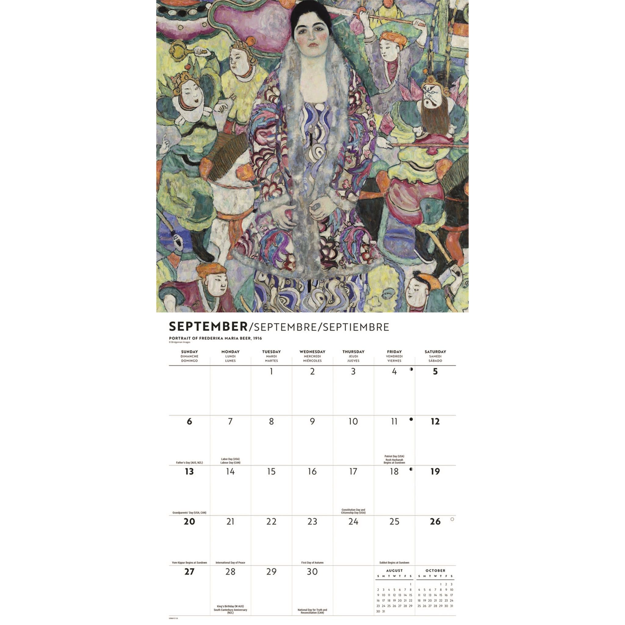 Klimt 2026 Wall Calendar