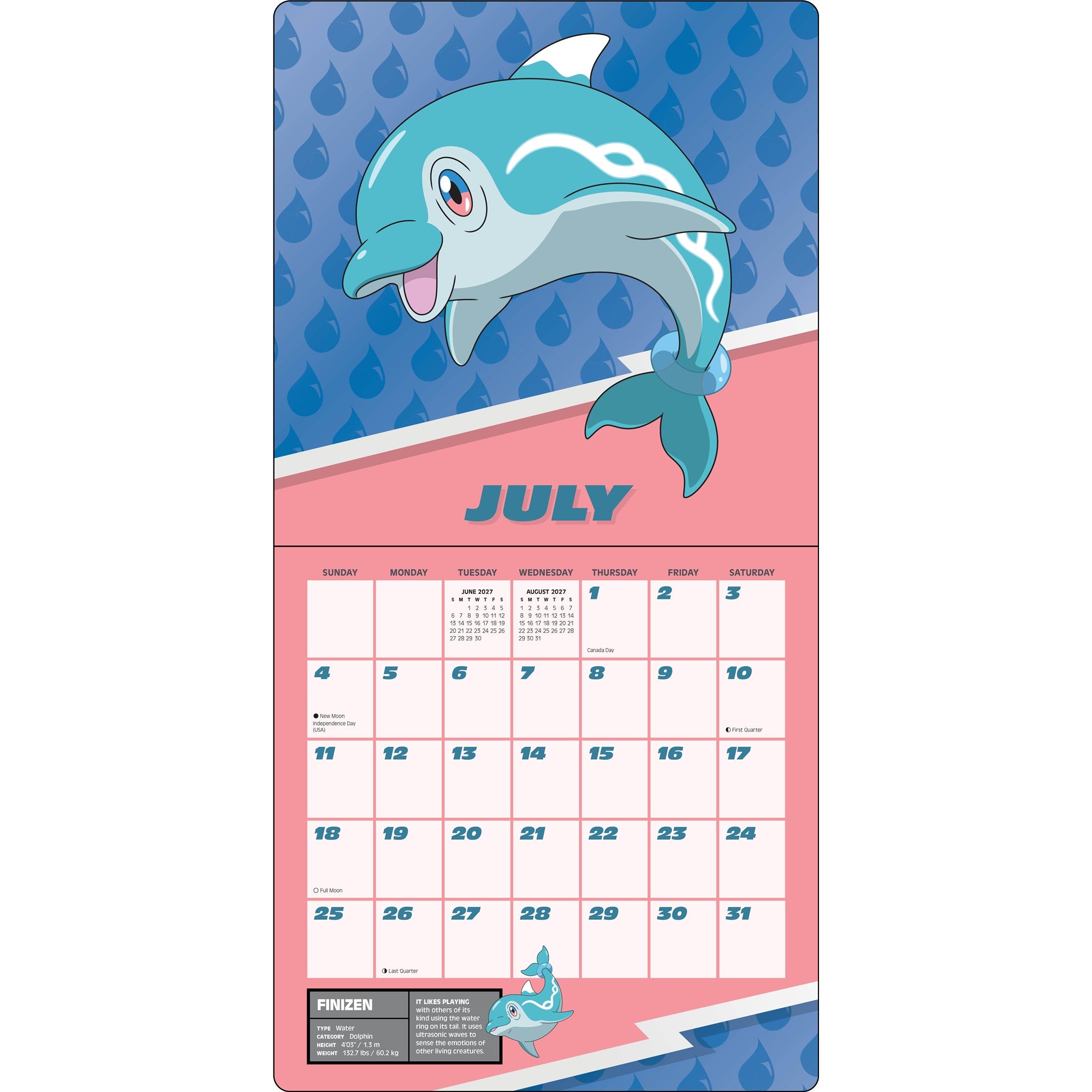 Pokémon 2027 Wall Calendar