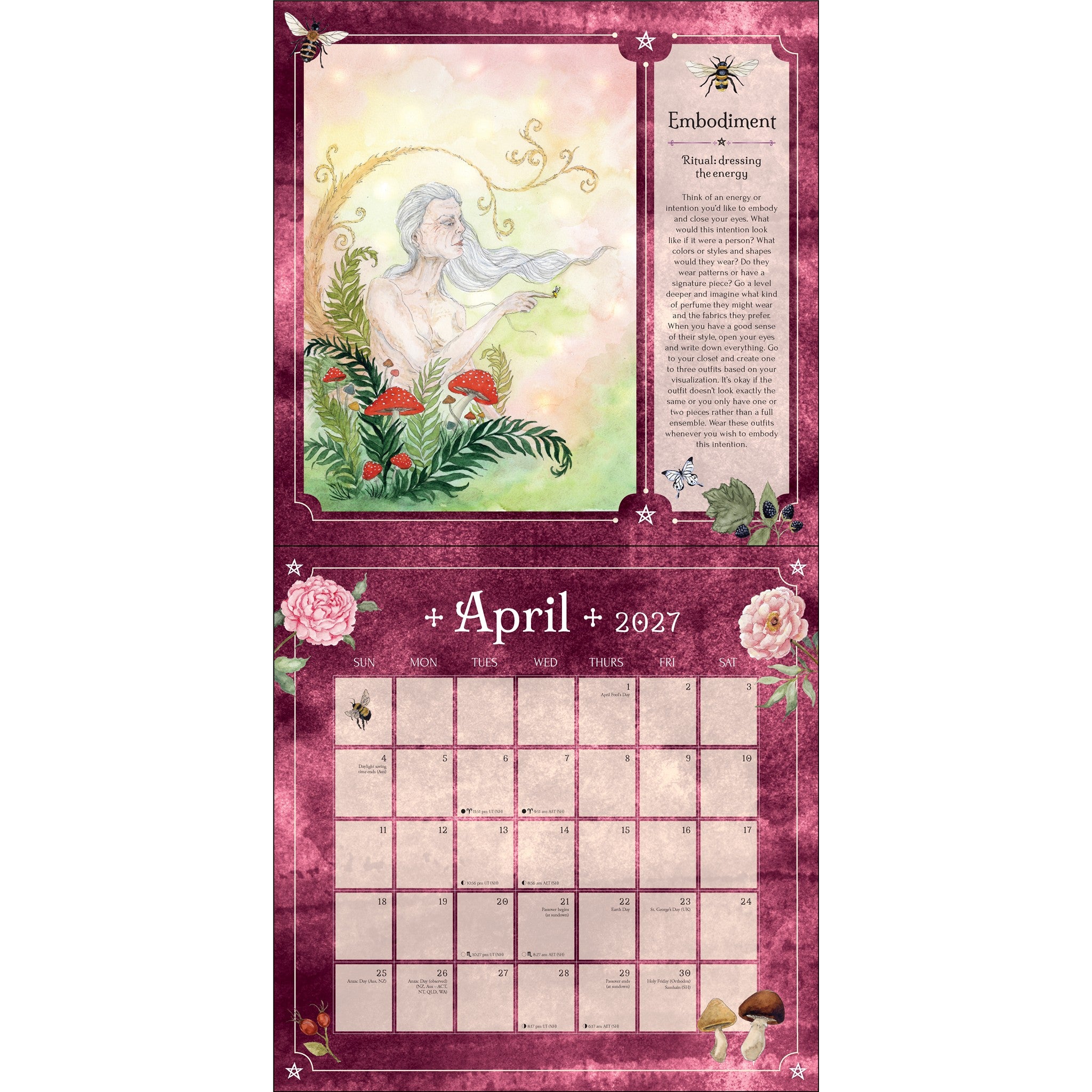 Calendrier mural Seasons of the Witch 2027 - En ligne seulement