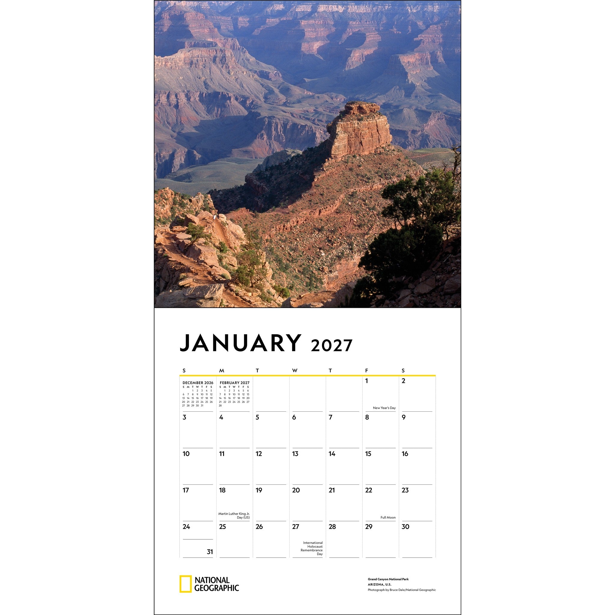 National Geographic: National Parks 2027 Wall Calendar - Online Only