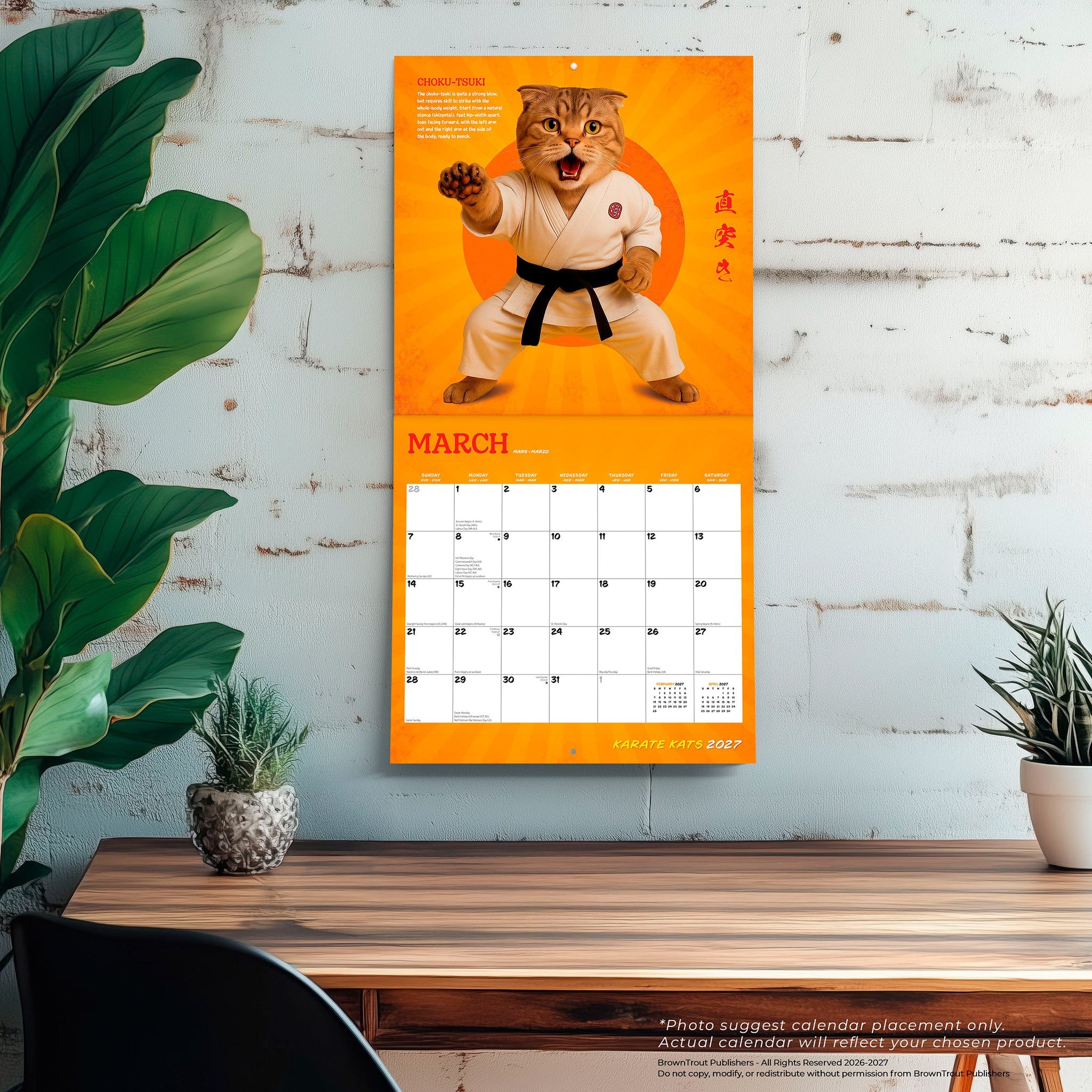 Karate Kats 2027 Wall Calendar
