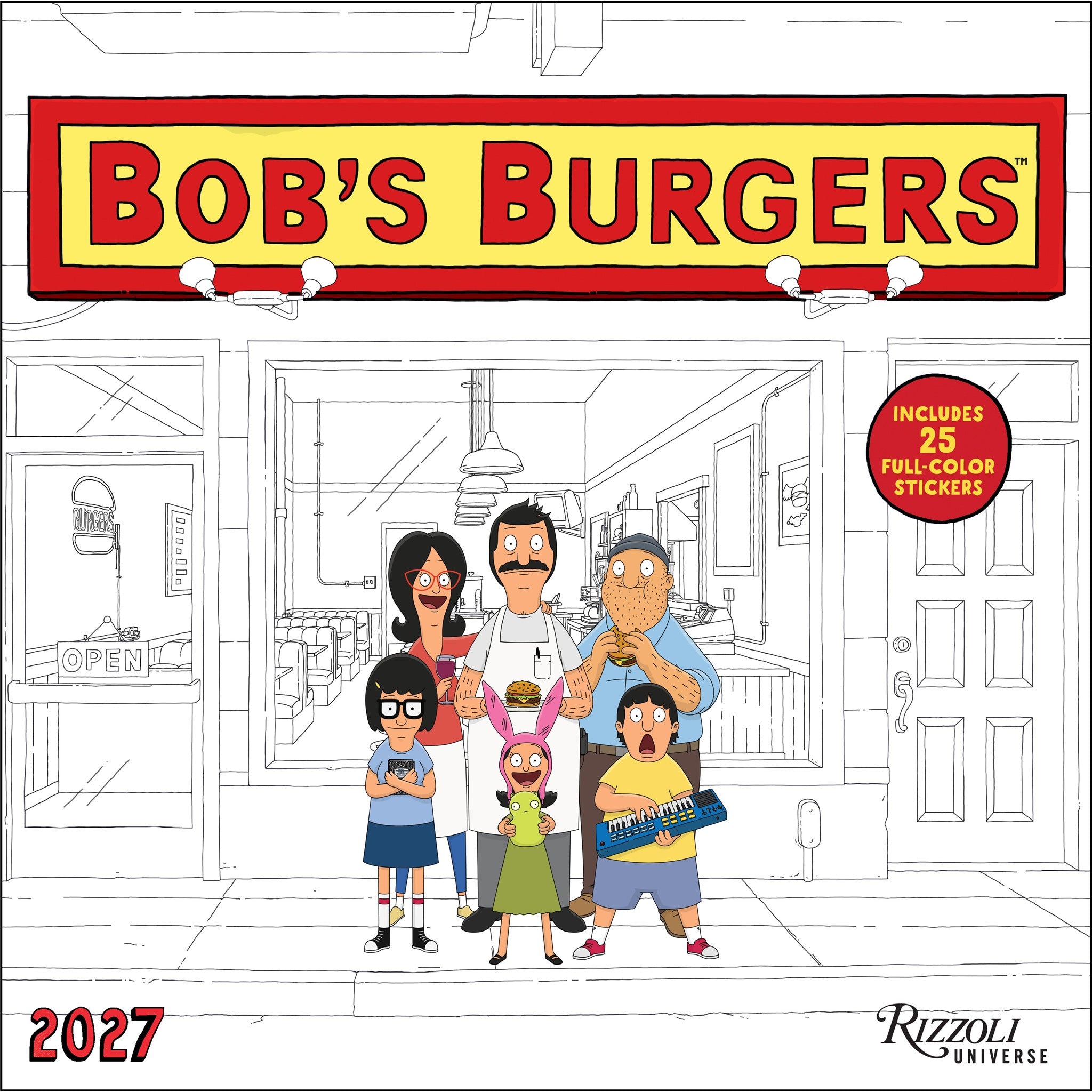 Bob's Burgers 2027 Wall Calendar