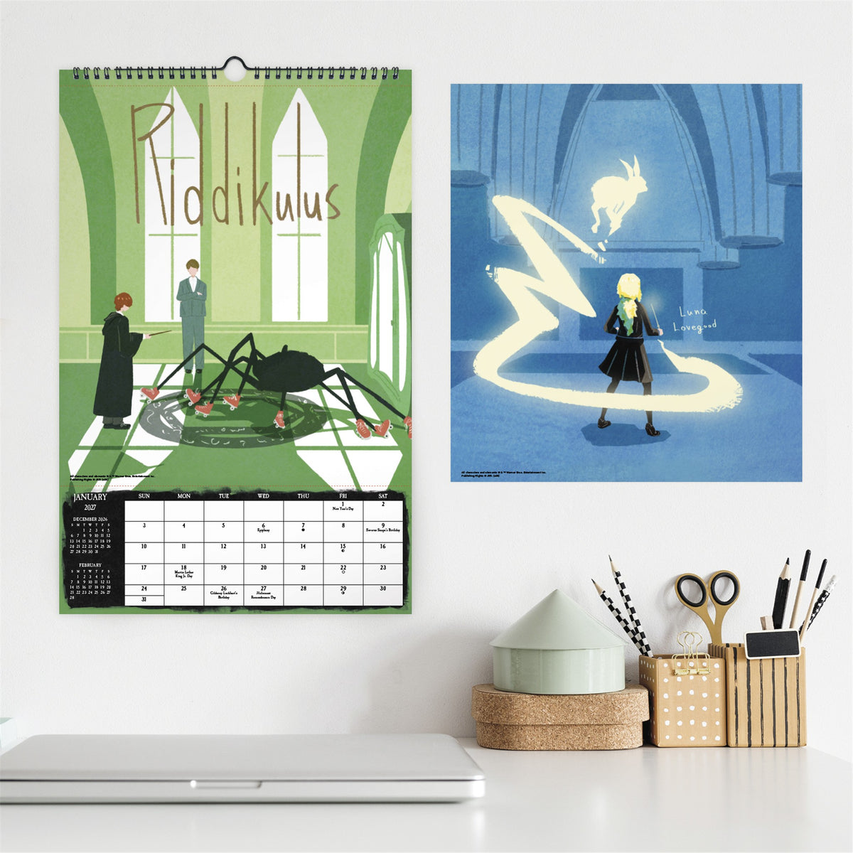 Calendrier mural Harry Potter 2027 – Exclusivité web