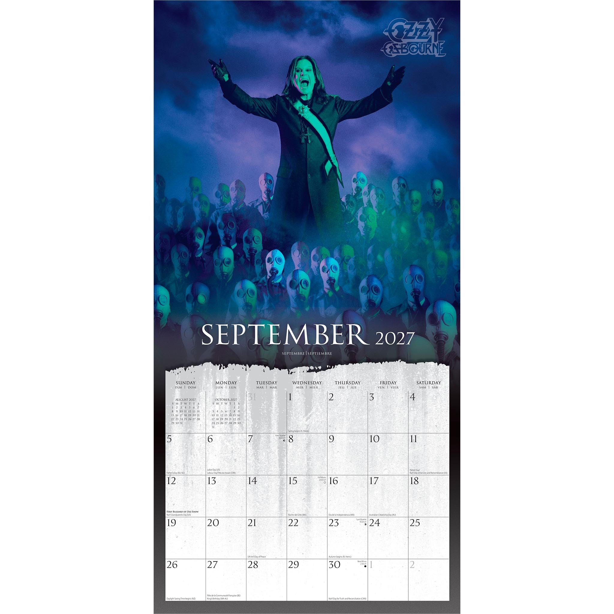 Ozzy Osbourne Square 2027 Wall Calendar