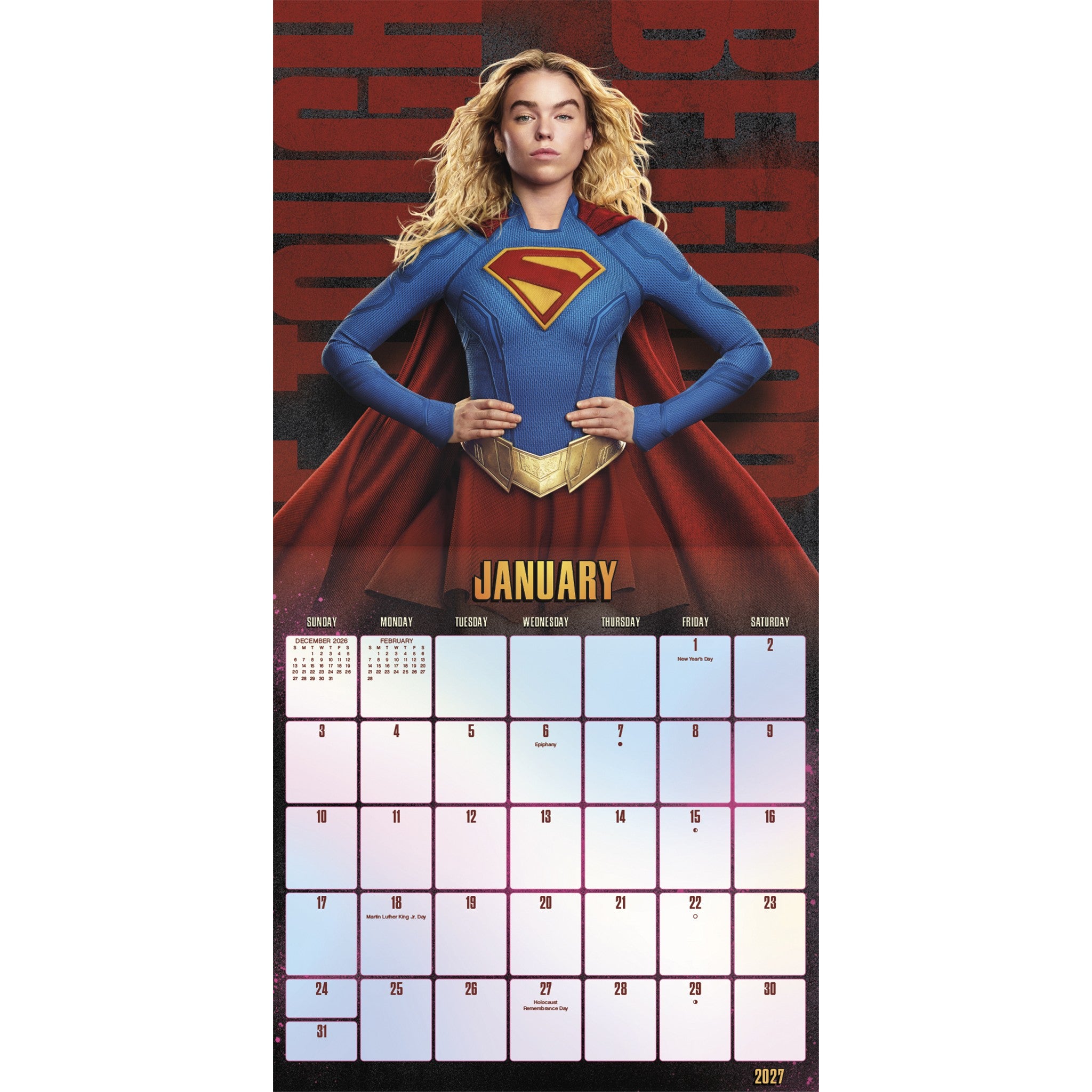Supergirl: Woman of Tomorrow 2027 Wall Calendar