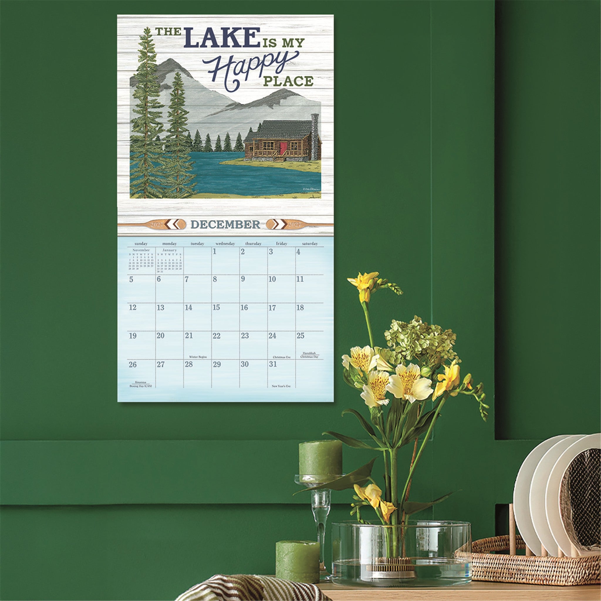 At the Lake 2027 Wall Calendar