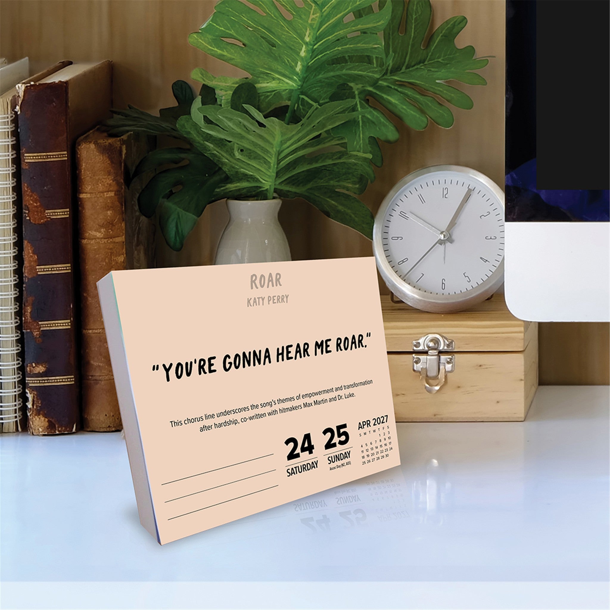 Lyrics to Live By 2027 Box Calendar - Online Only