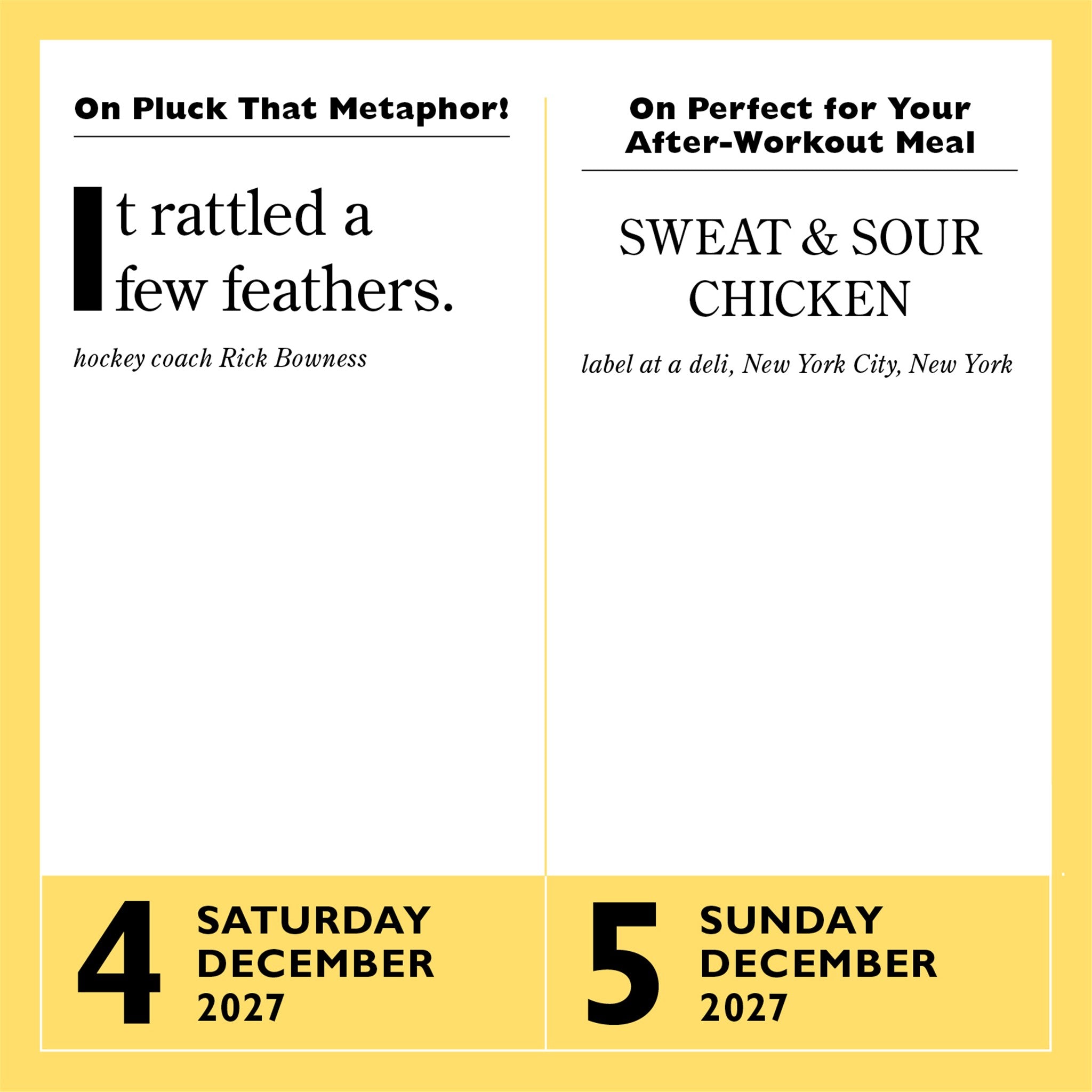 Stupidest Things Ever Said 2027 Box Calendar