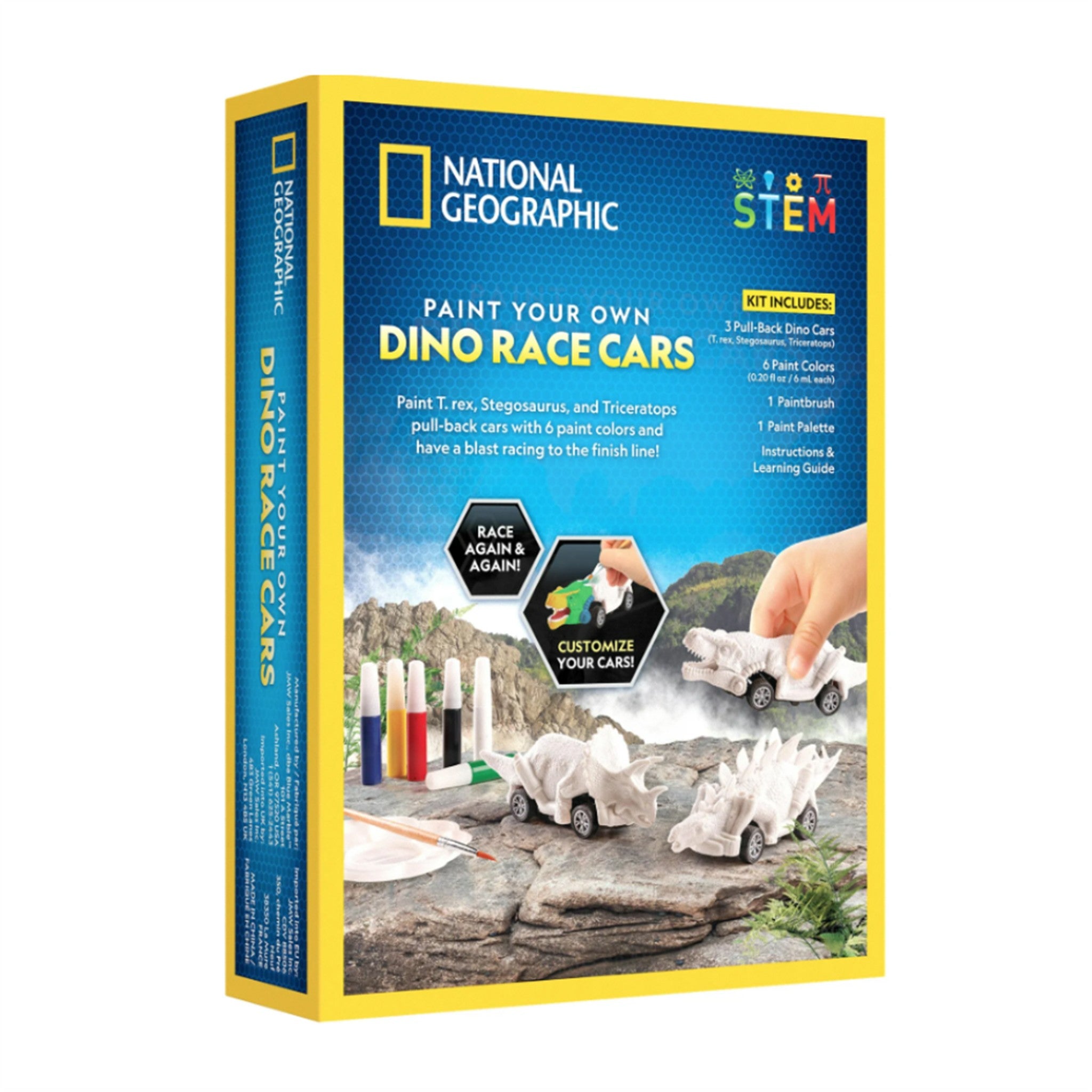 Kit de voitures de course de dinosaures National Geographic