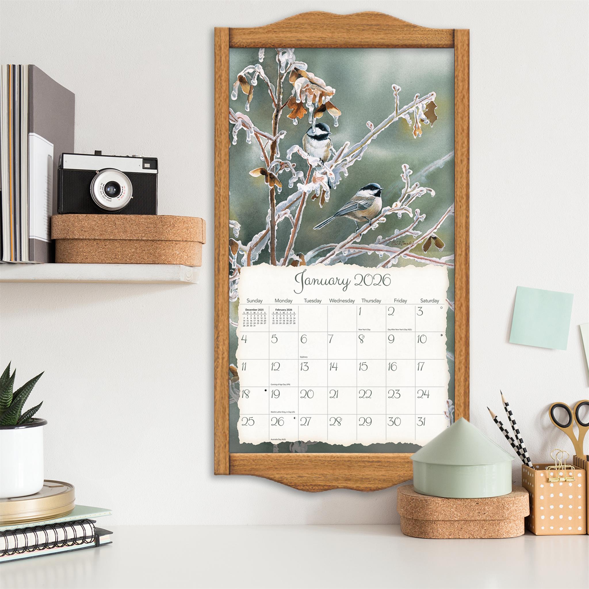 Songbirds 2026 Deluxe Wall Calendar