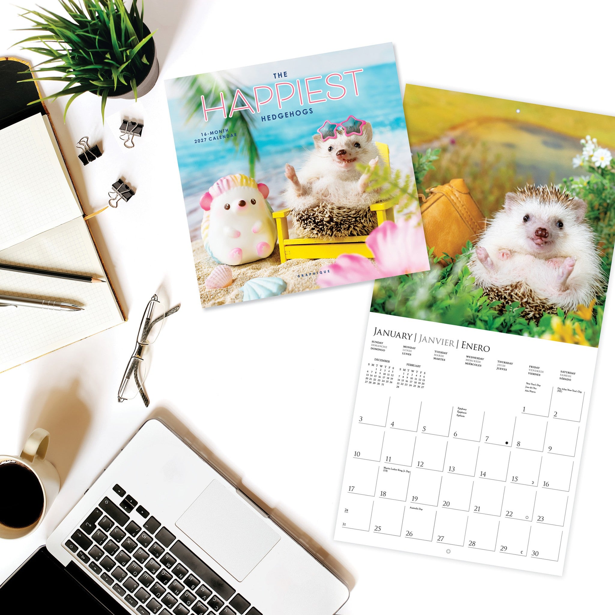 Happiest Hedgehogs 2027 Mini Calendar