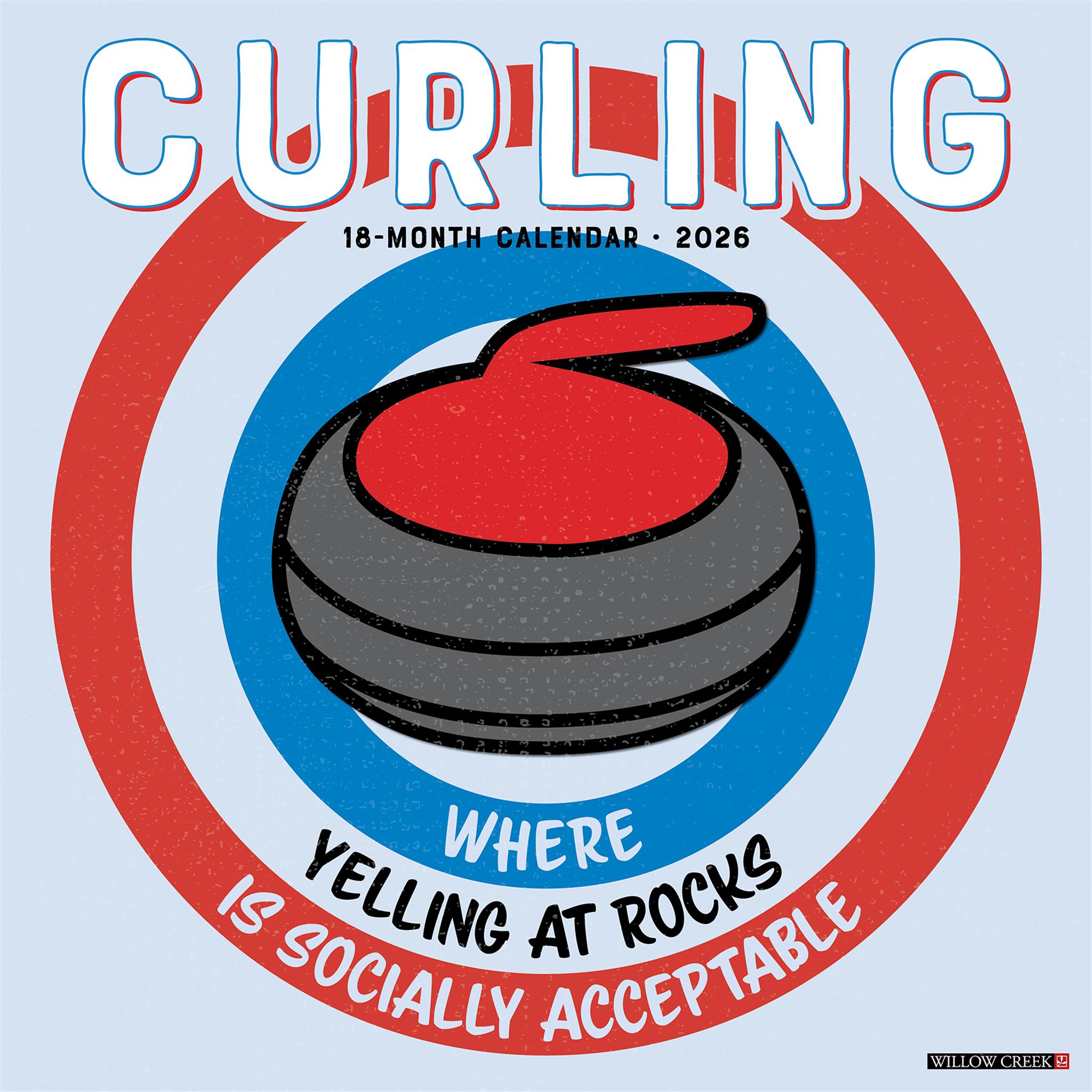 Calendrier mural de curling 2026