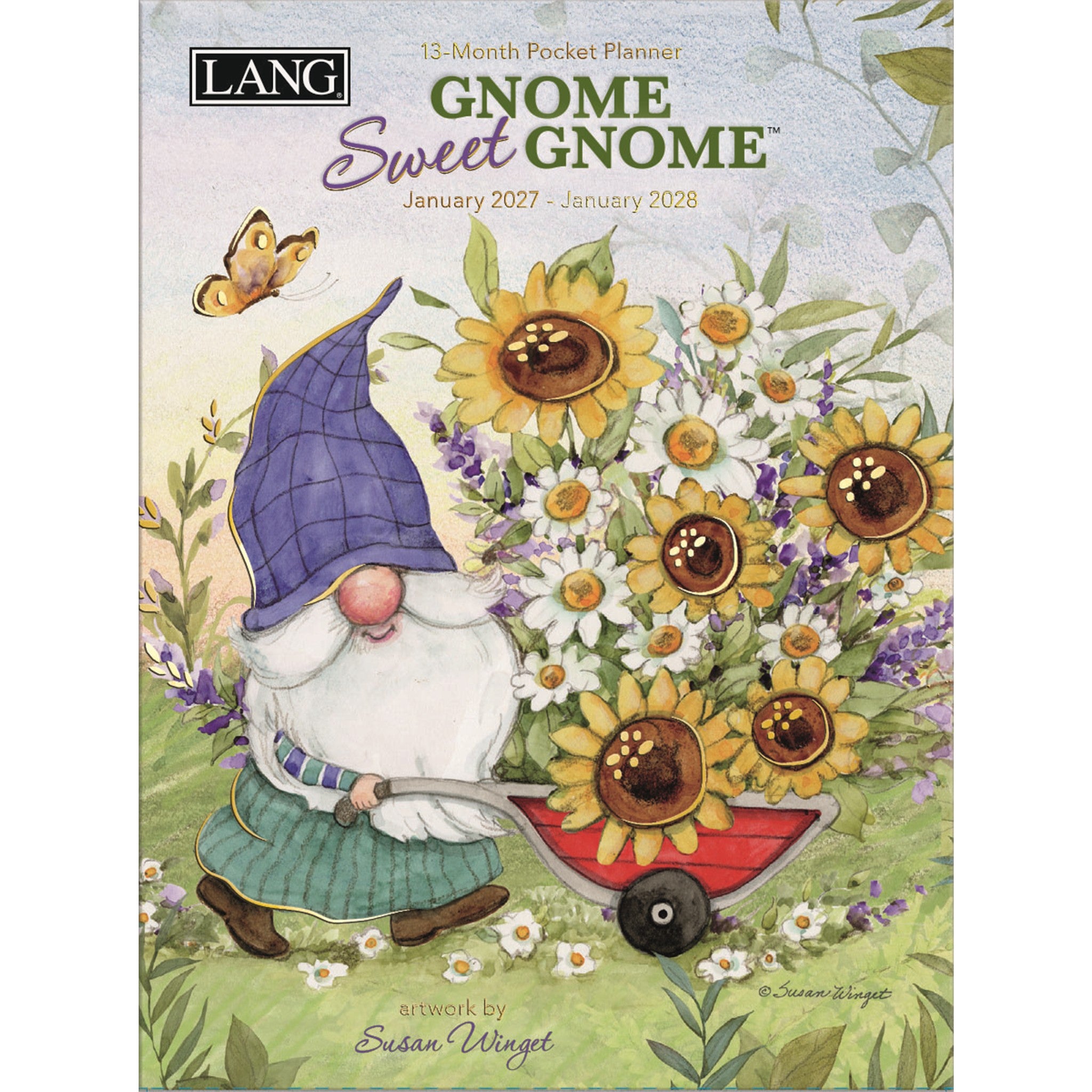 Agenda de poche mensuel Gnome Sweet Gnome 2027