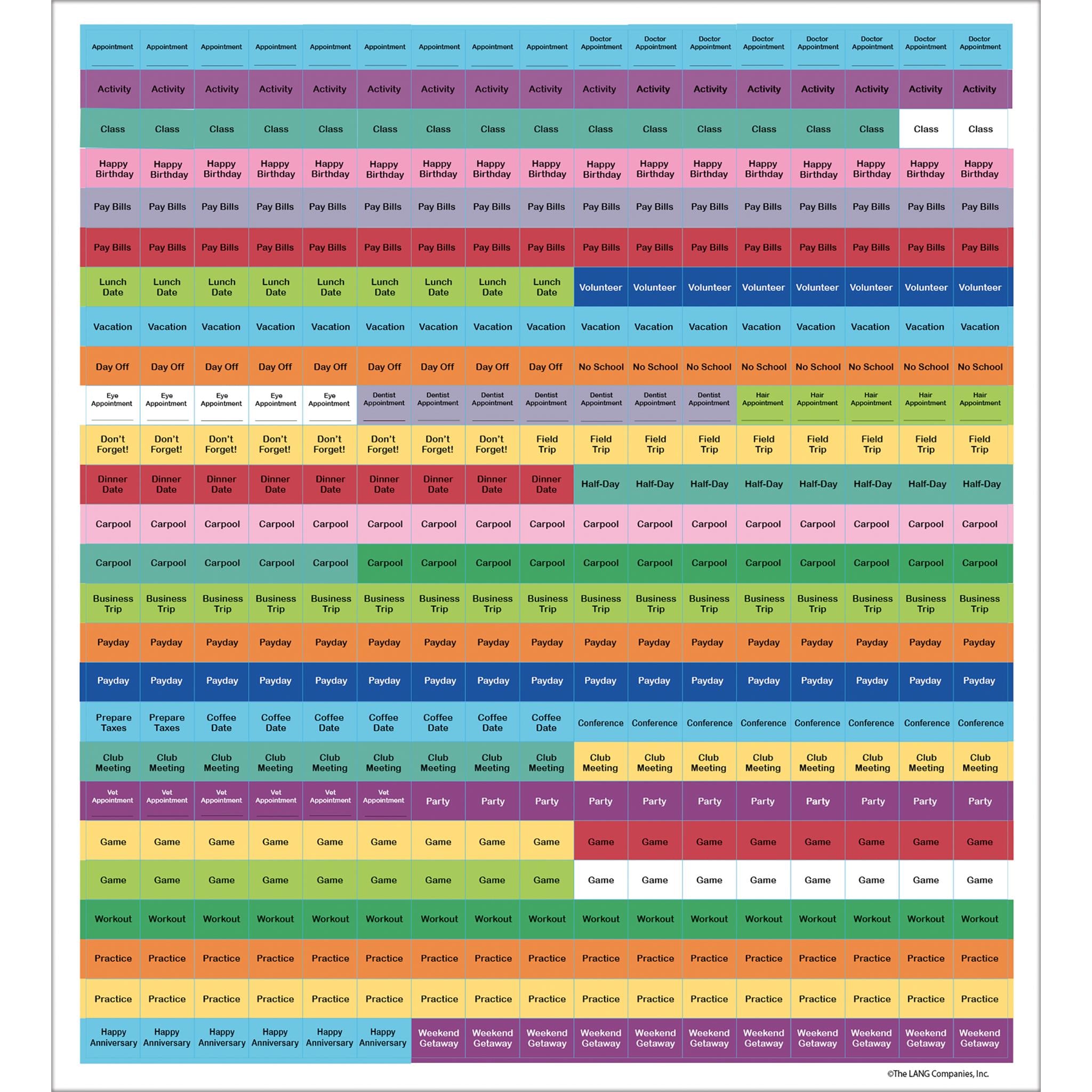 Calendrier mural des jardins botaniques 2025-2026