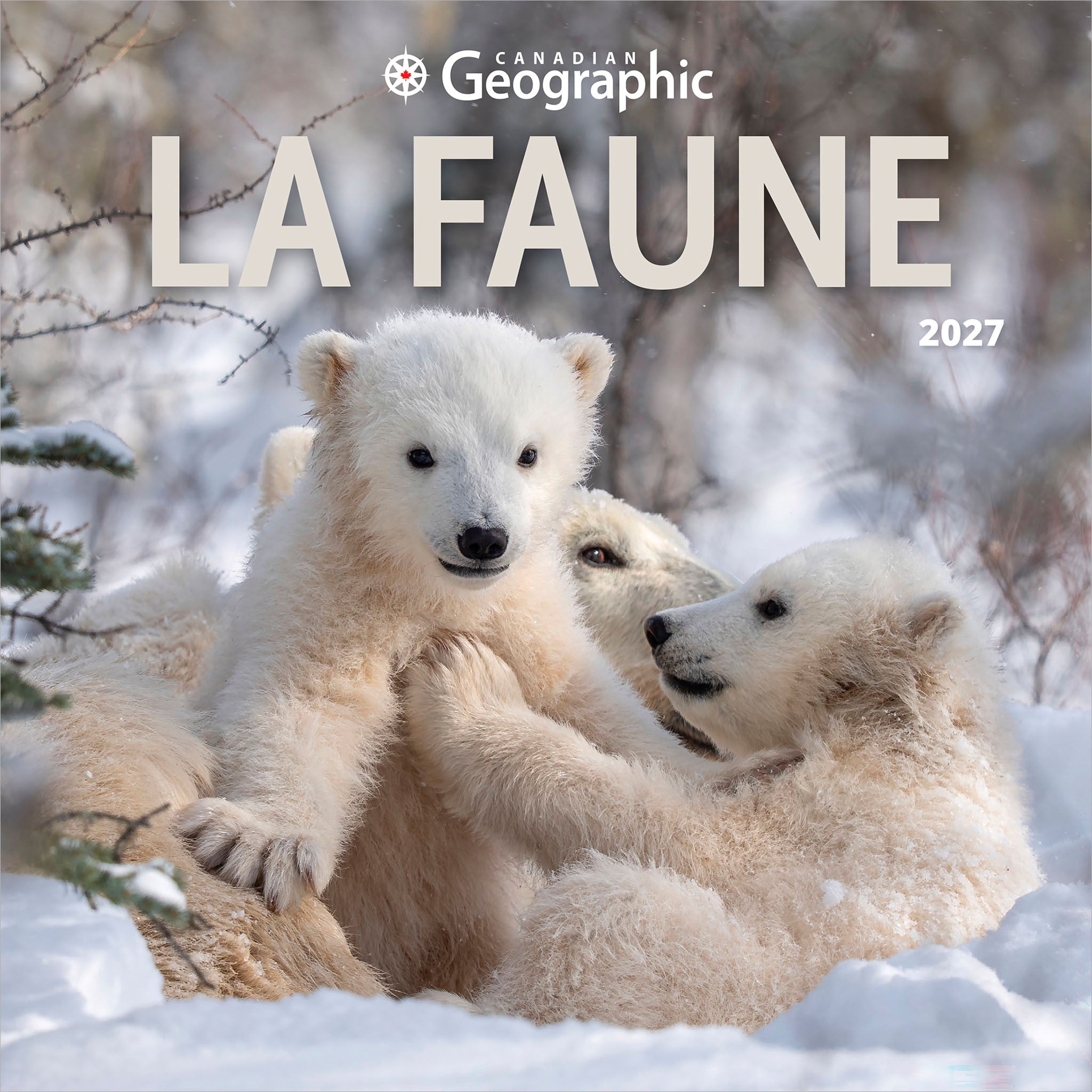 Canadian Geographic La faune 2027 Mini Calendar (French)