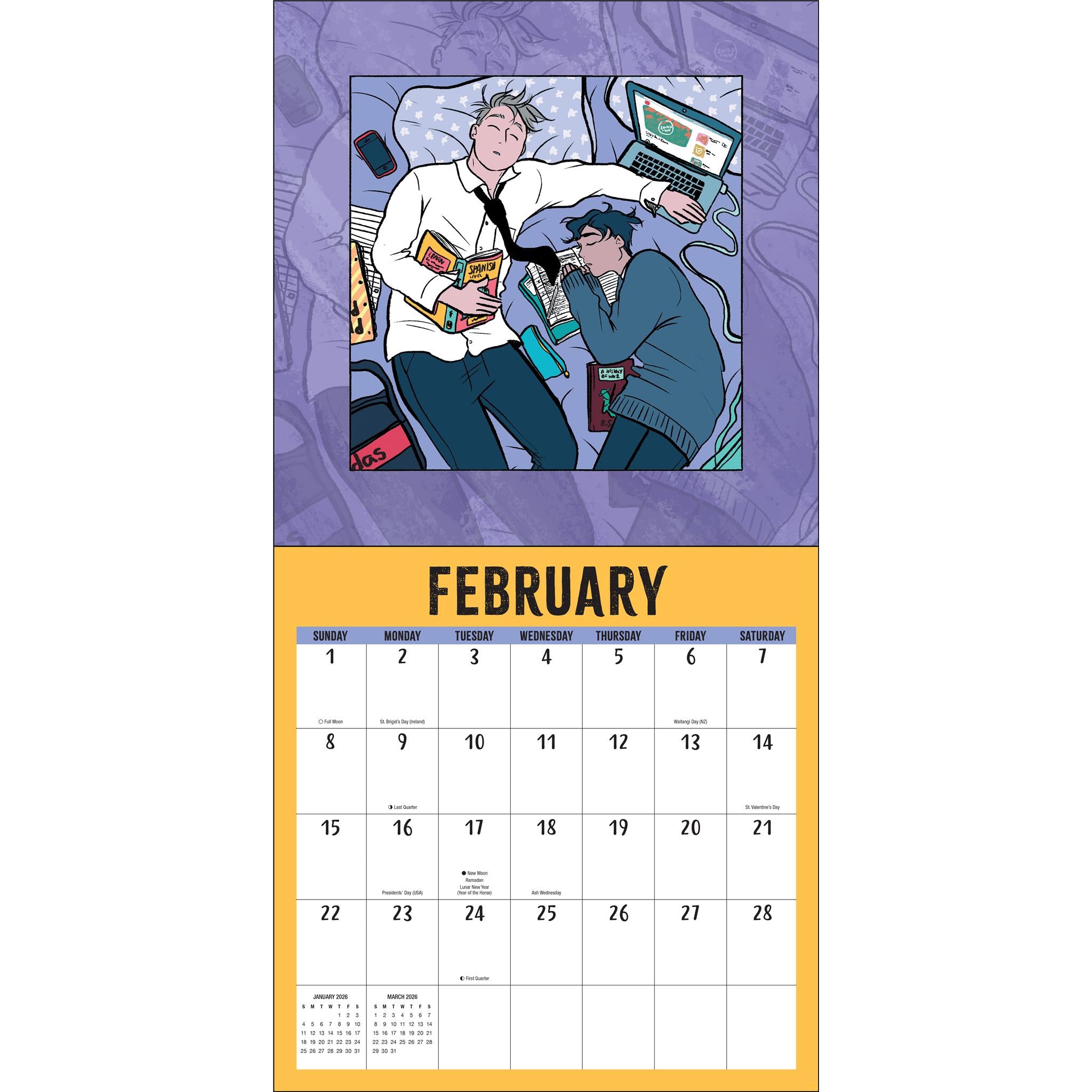 Calendrier mural de luxe Heartstopper avec poster 2026