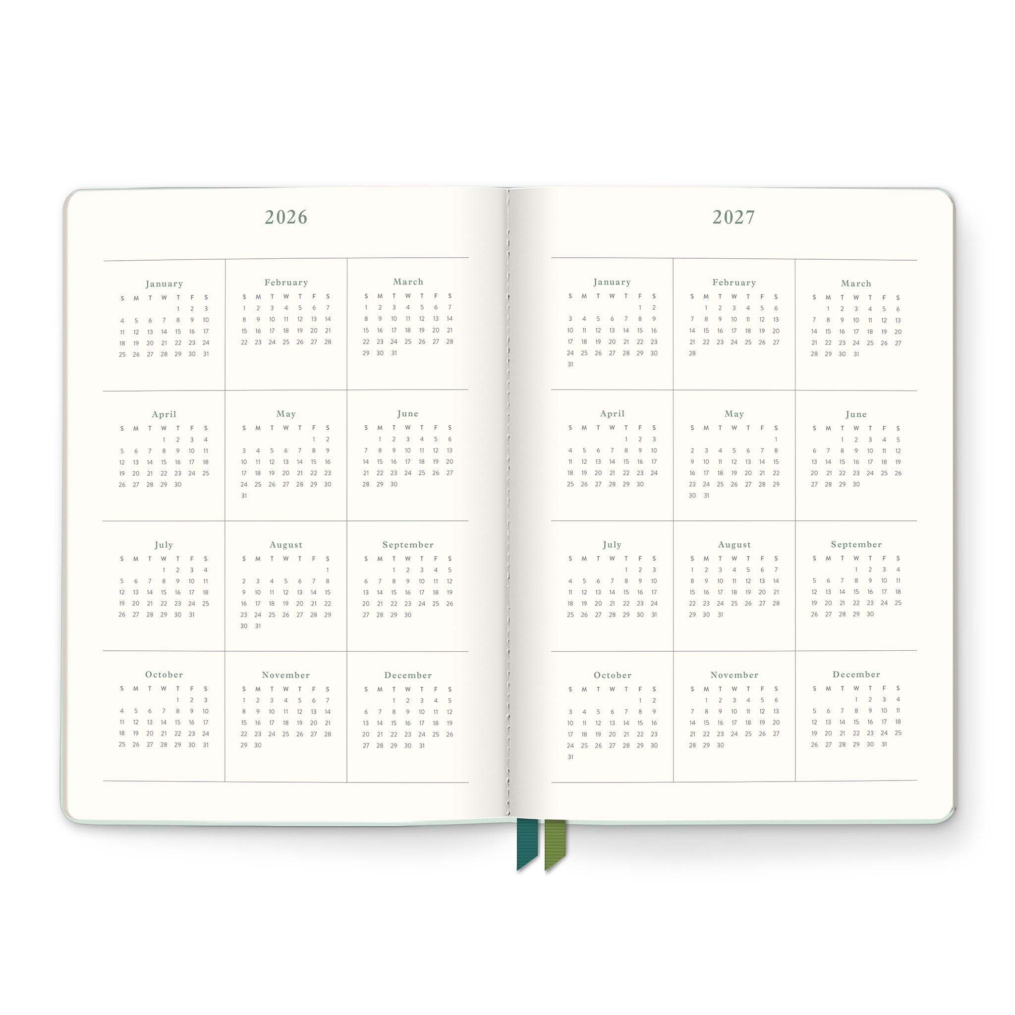 Library Cat-alog Clara Clothbound 2026-2027 Engagement Calendar
