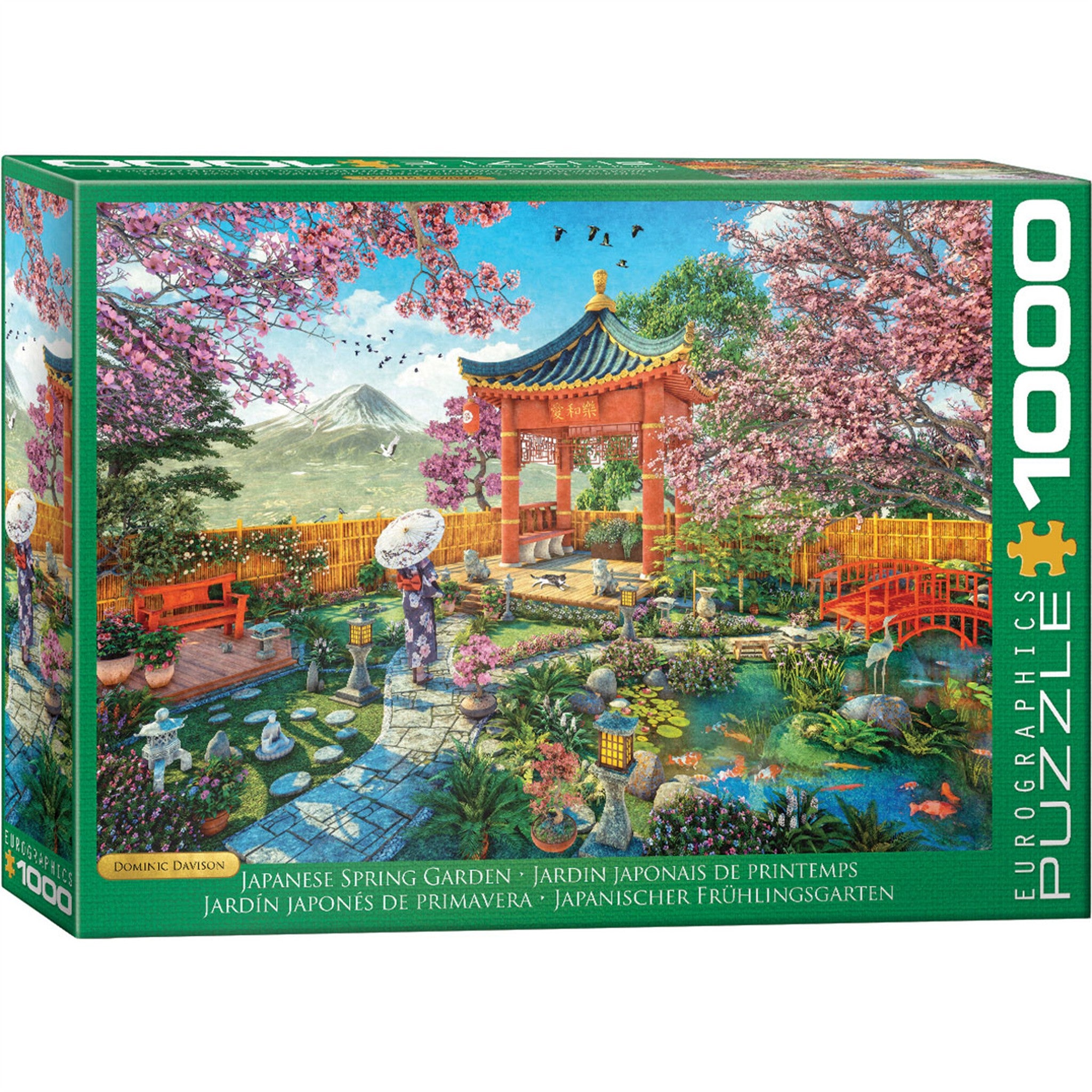 Puzzle Jardin de printemps japonais 1000 pièces - En ligne seulement
