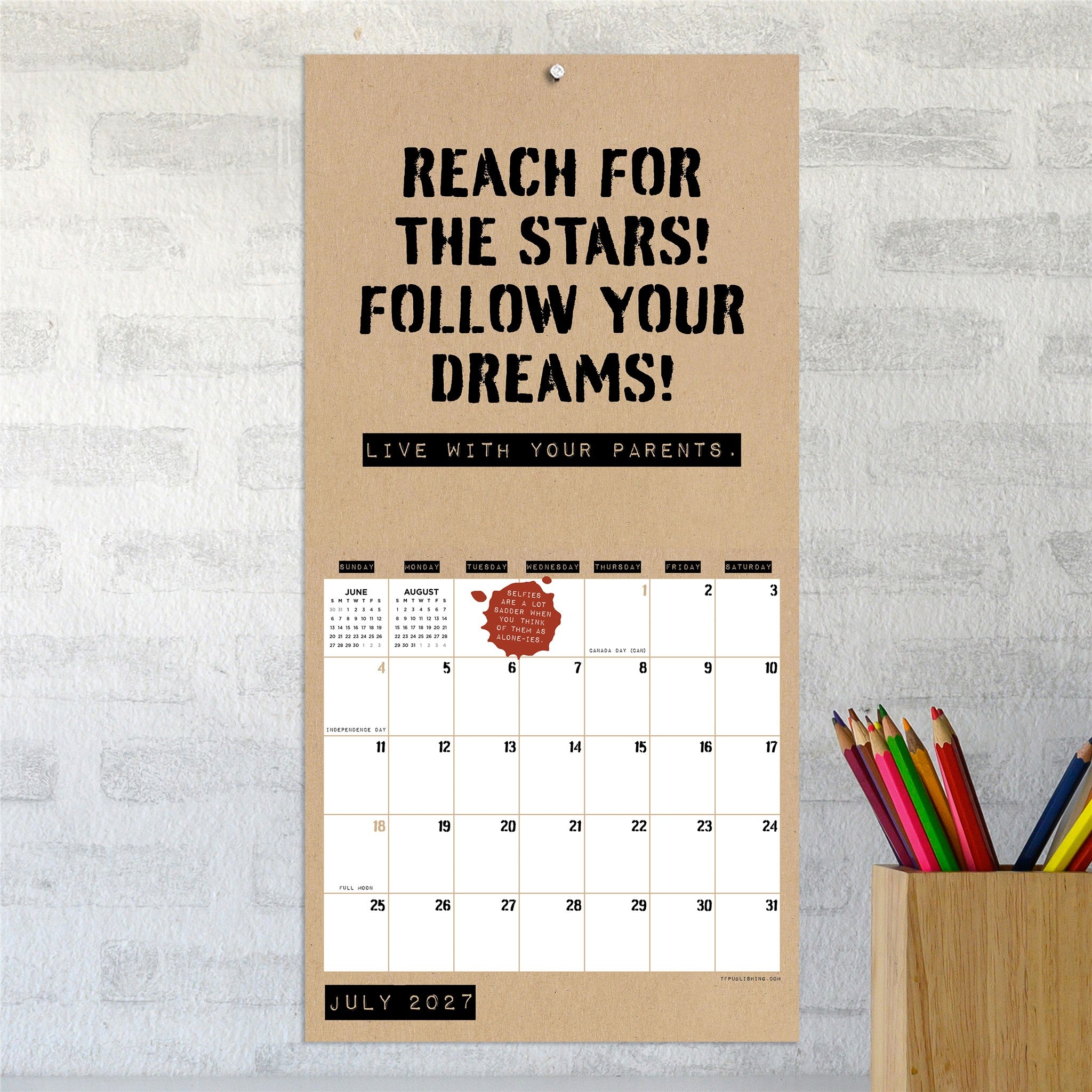 Anti Affirmations and Sarcasm 2027 Mini Calendar - Online Only