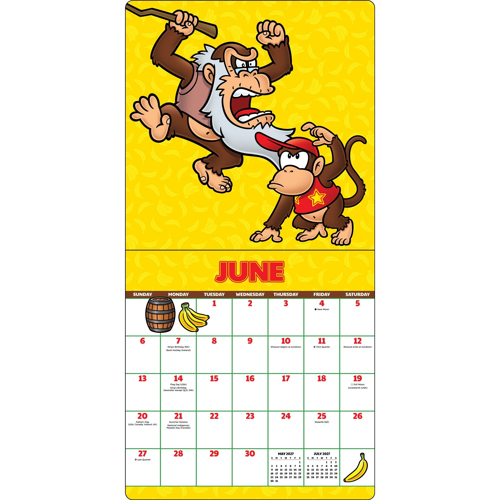 Donkey Kong 2027 Wall Calendar - Online Only