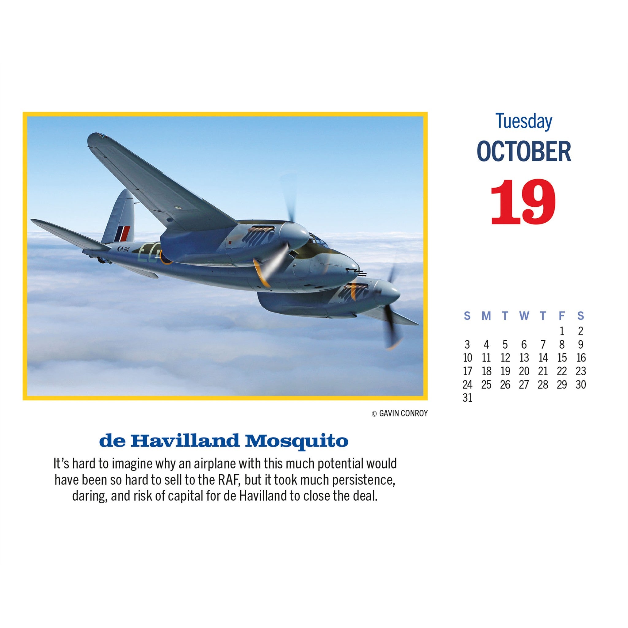 Golden Age of Flight 2027 Box Calendar