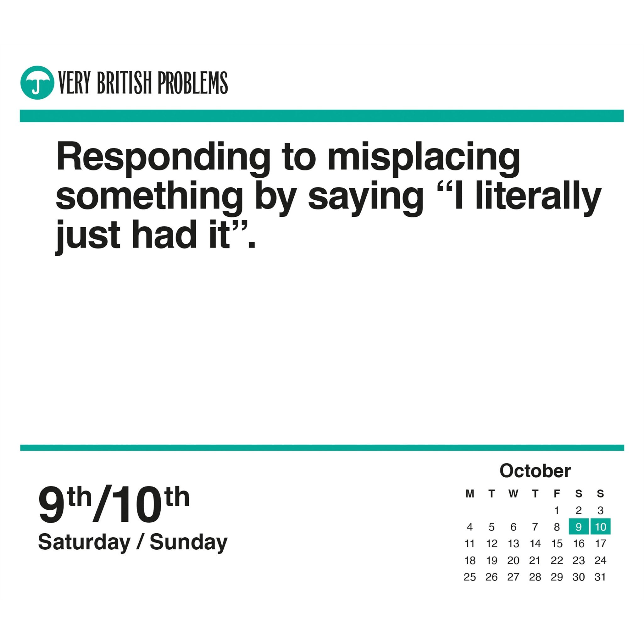 Very British Problems 2027 Box Calendar