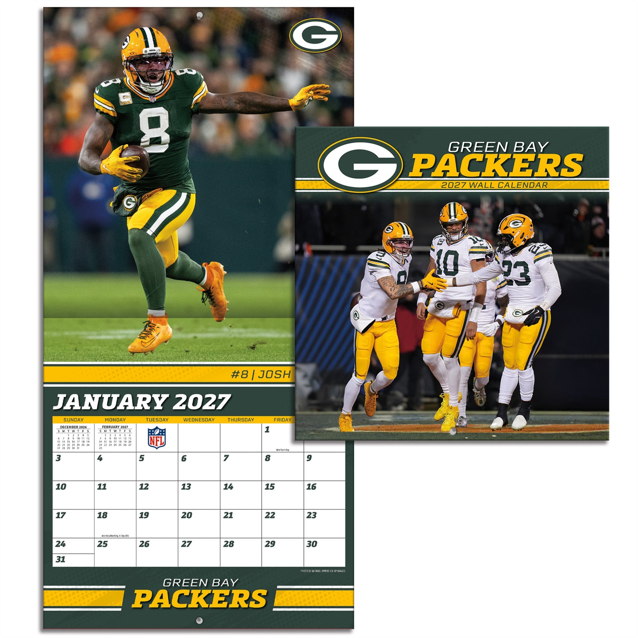 NFL Green Bay Packers 2027 Mini Calendar - Online Only