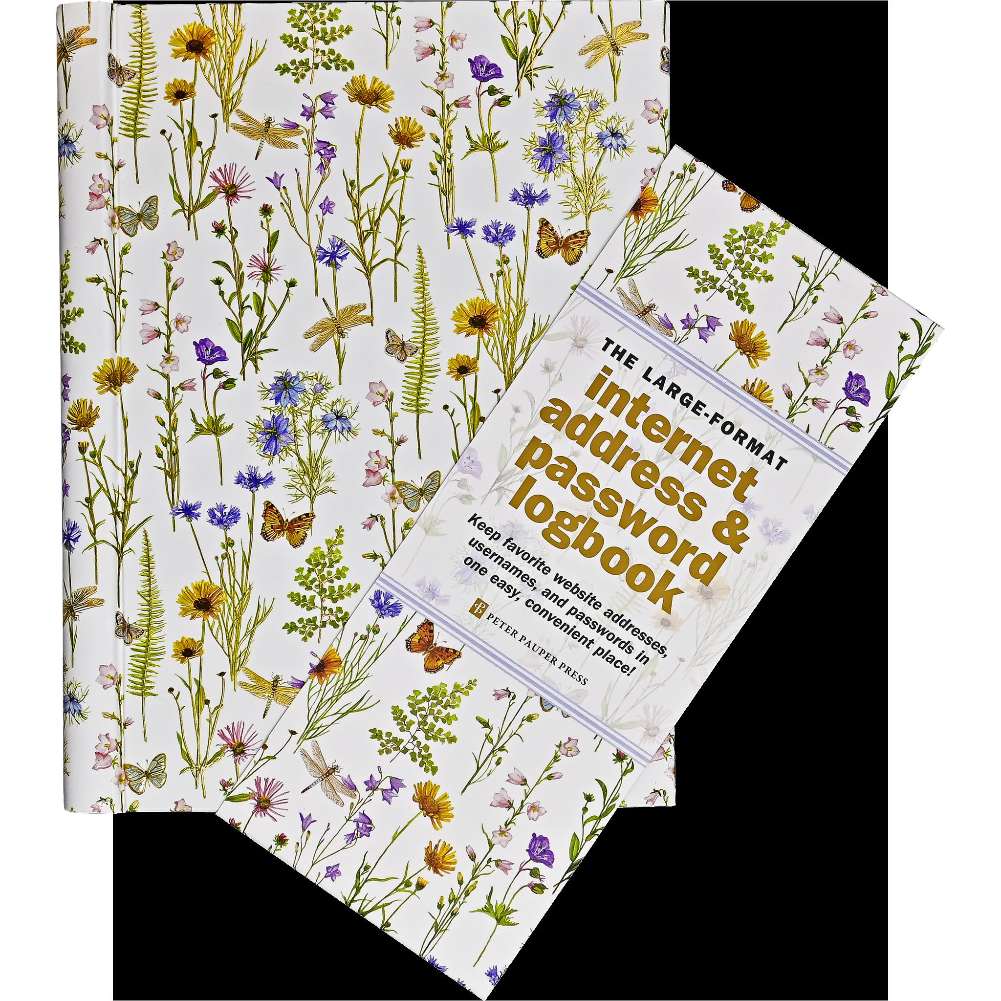Internet Log Book Large Wildflower Garden - Online Only