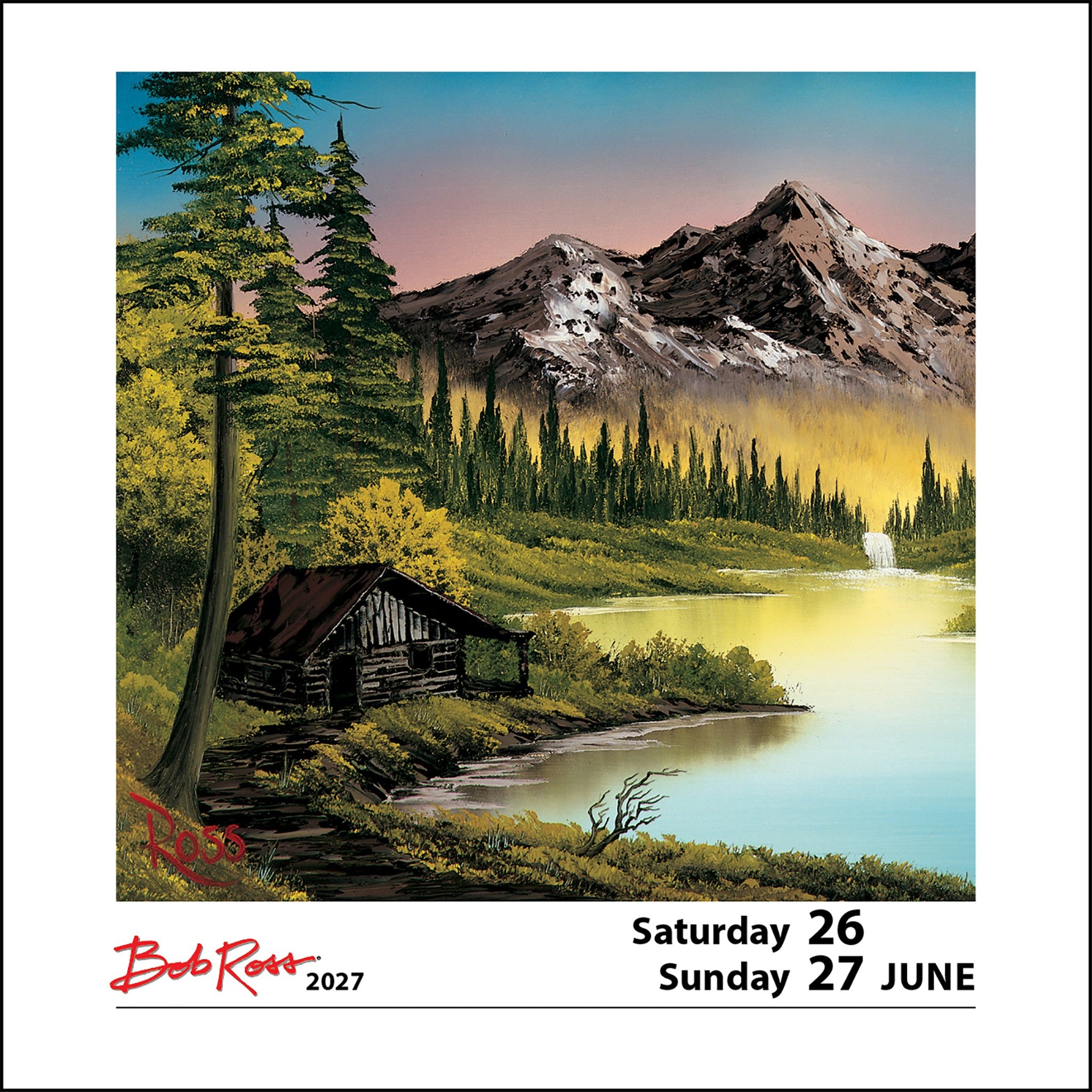 Bob Ross 2027 Box Calendar