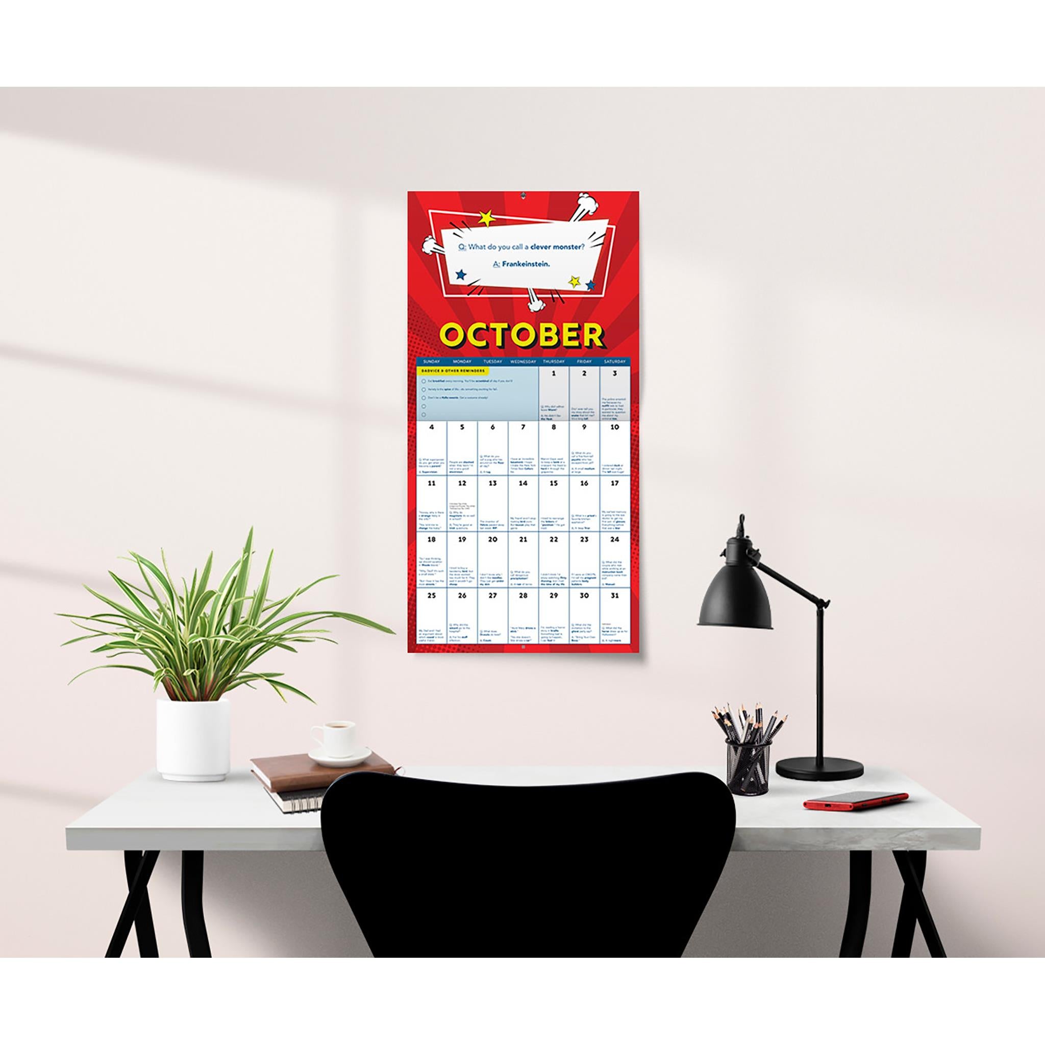 Calendrier mural Blagues de papa 2026 - Disponible uniquement en ligne