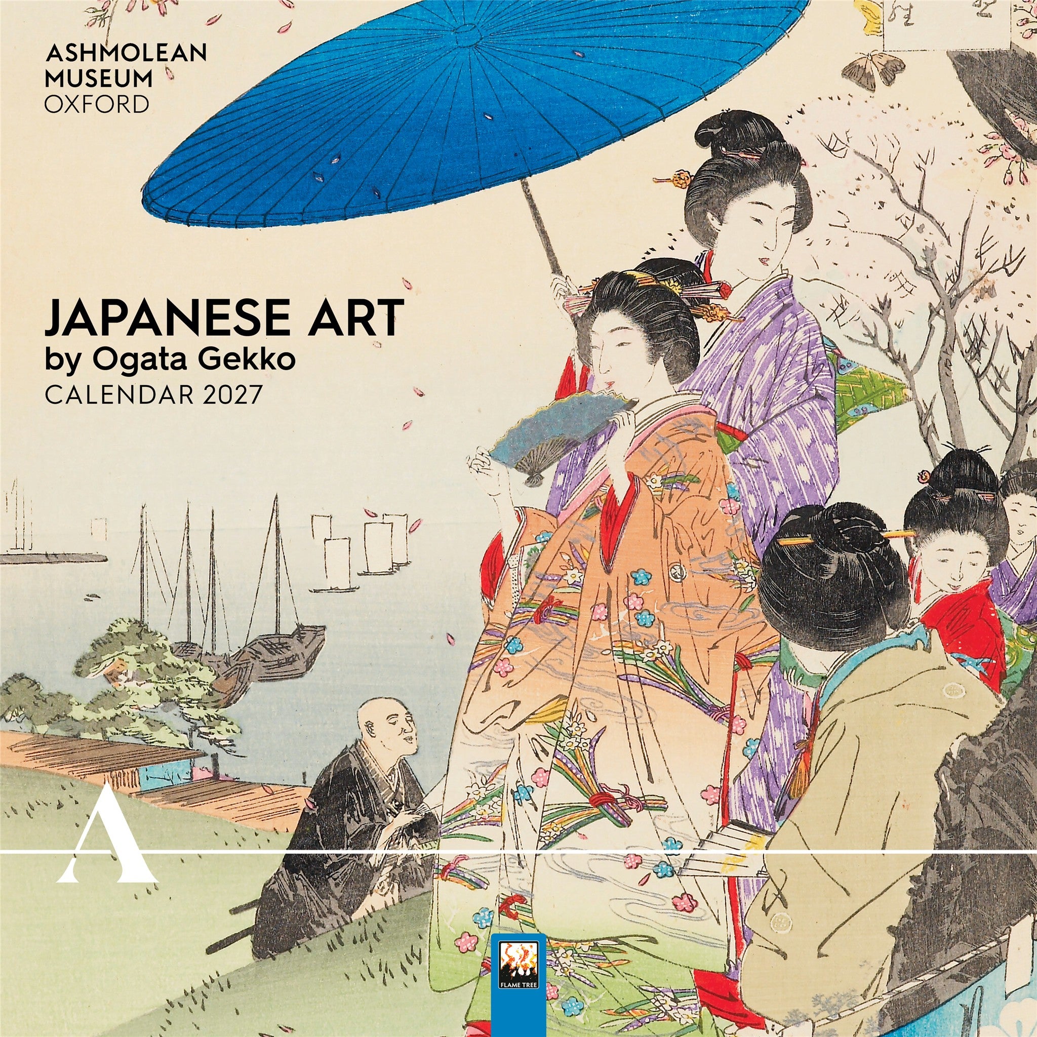 Japanese Art by Ogata Gekko Ashmolean Museum 2027 Wall Calendar