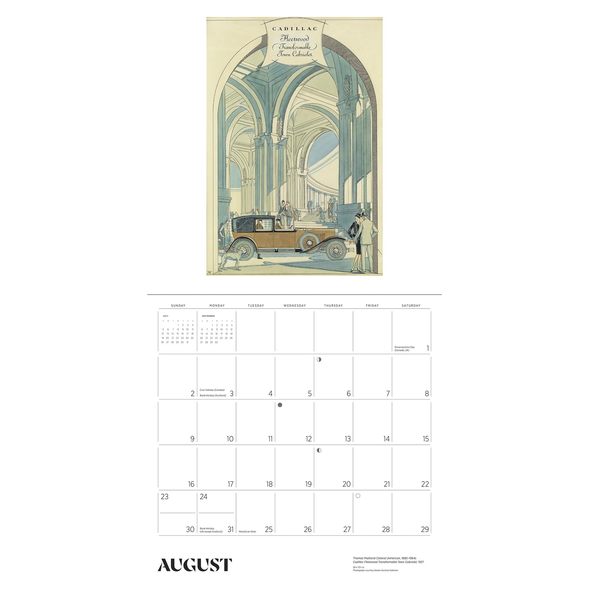 Automobiles Vintage Posters 2026 Wall Calendar - Online Only