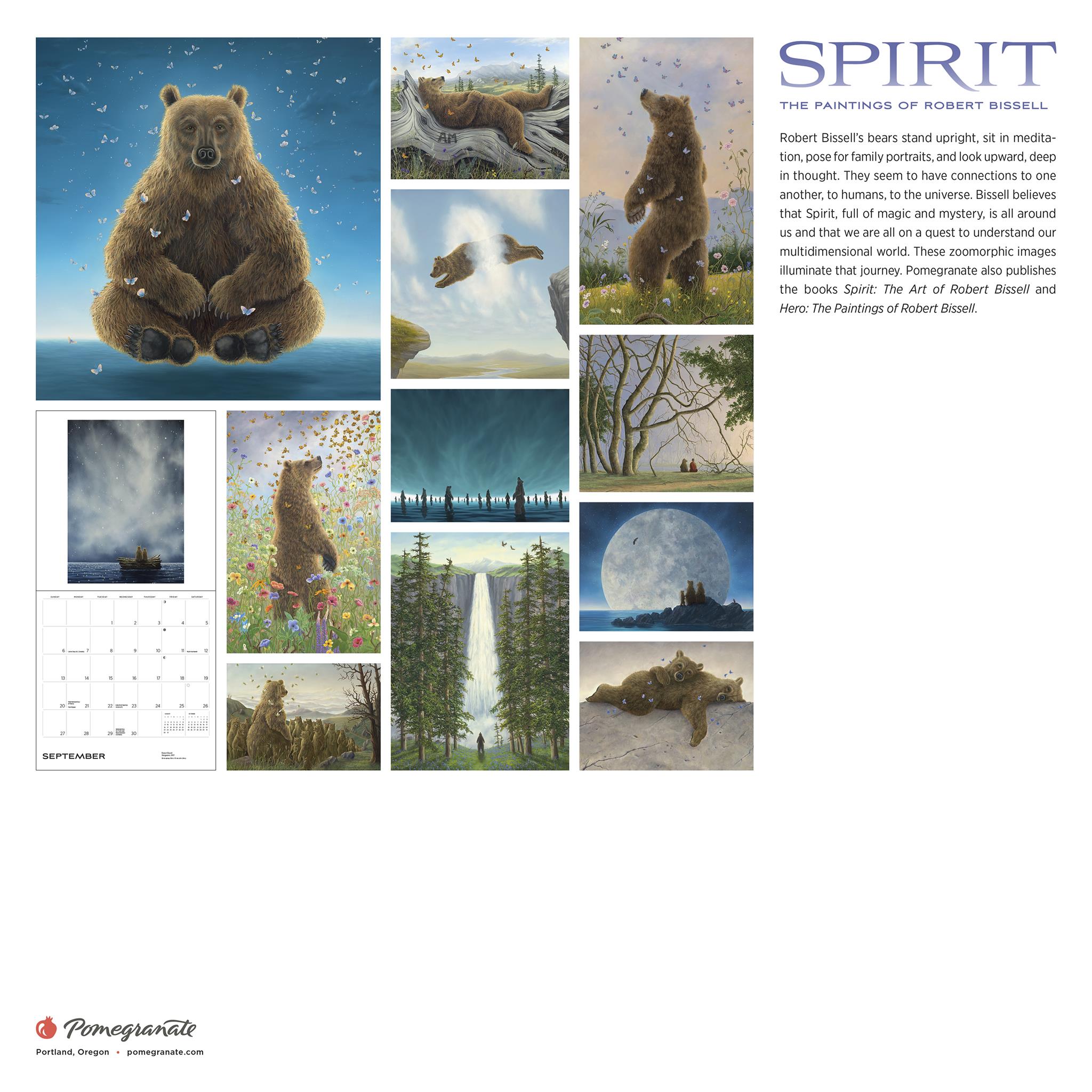Calendrier mural 2026 « Esprit : Les peintures de Robert Bissell »
