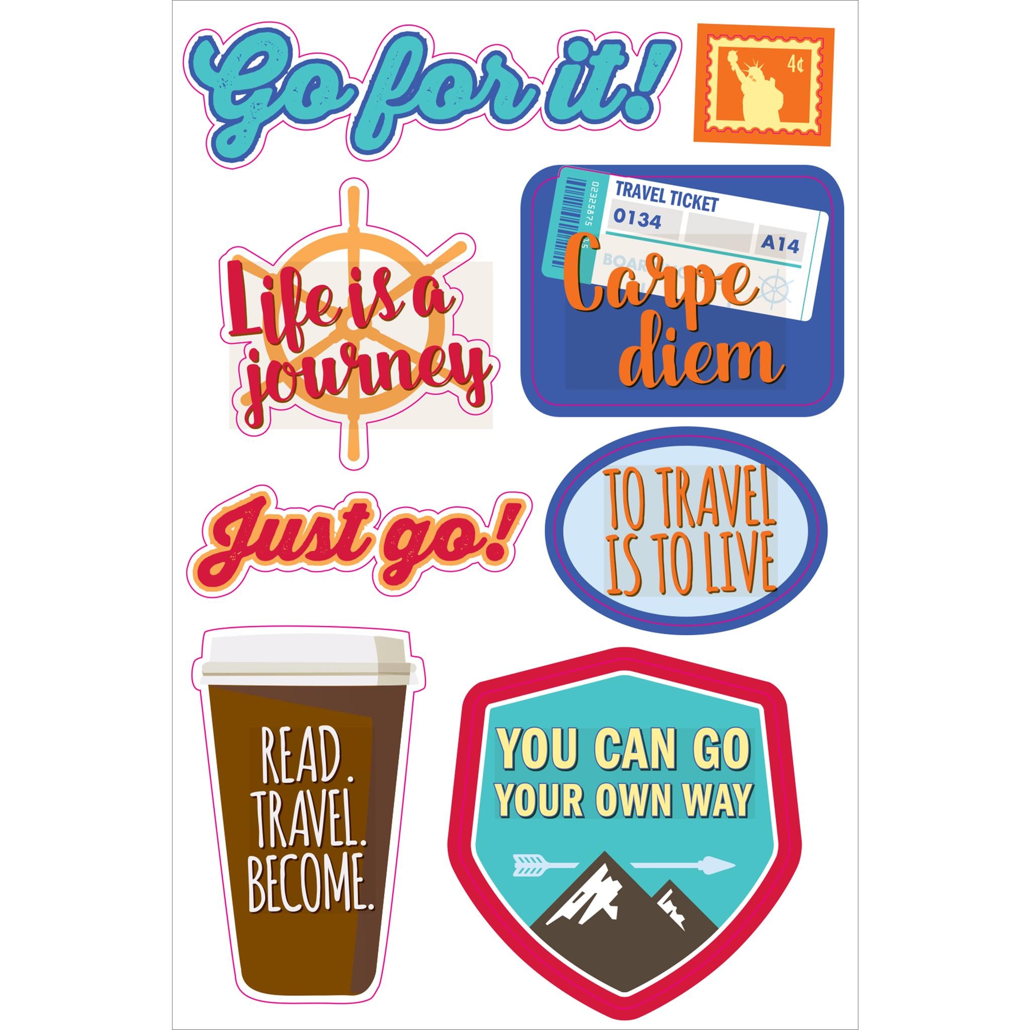 Autocollants pour planificateur de voyage