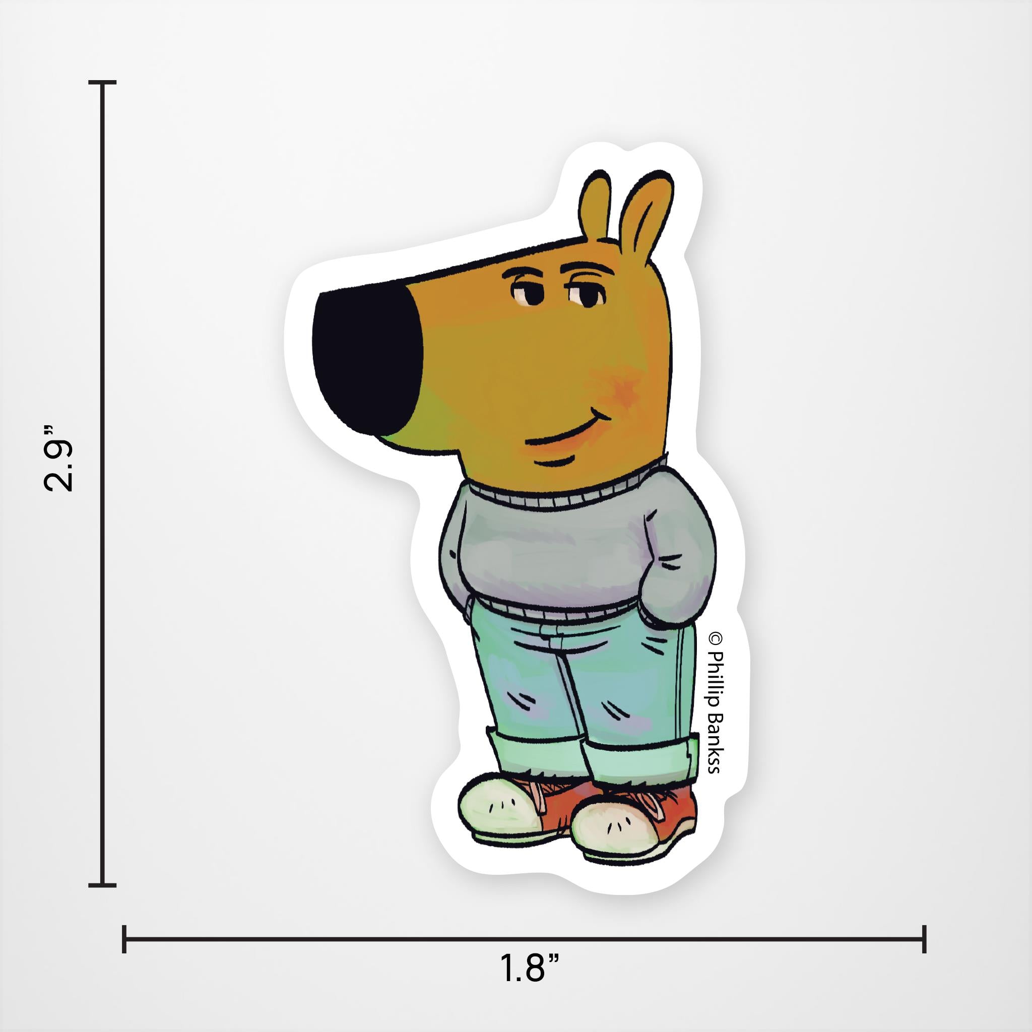 Autocollant vinyle Chill Guy