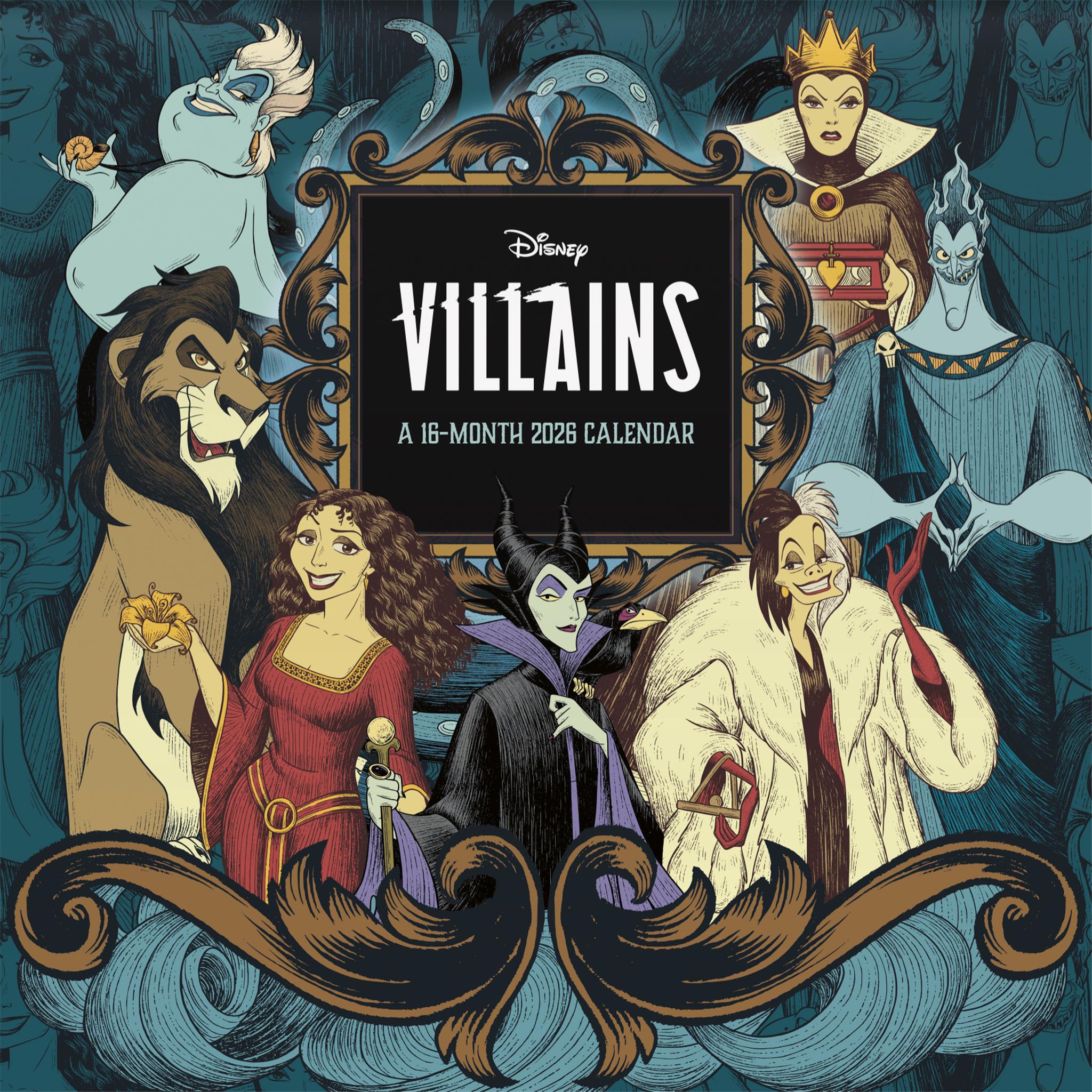 Calendrier mural Disney Villains 2026