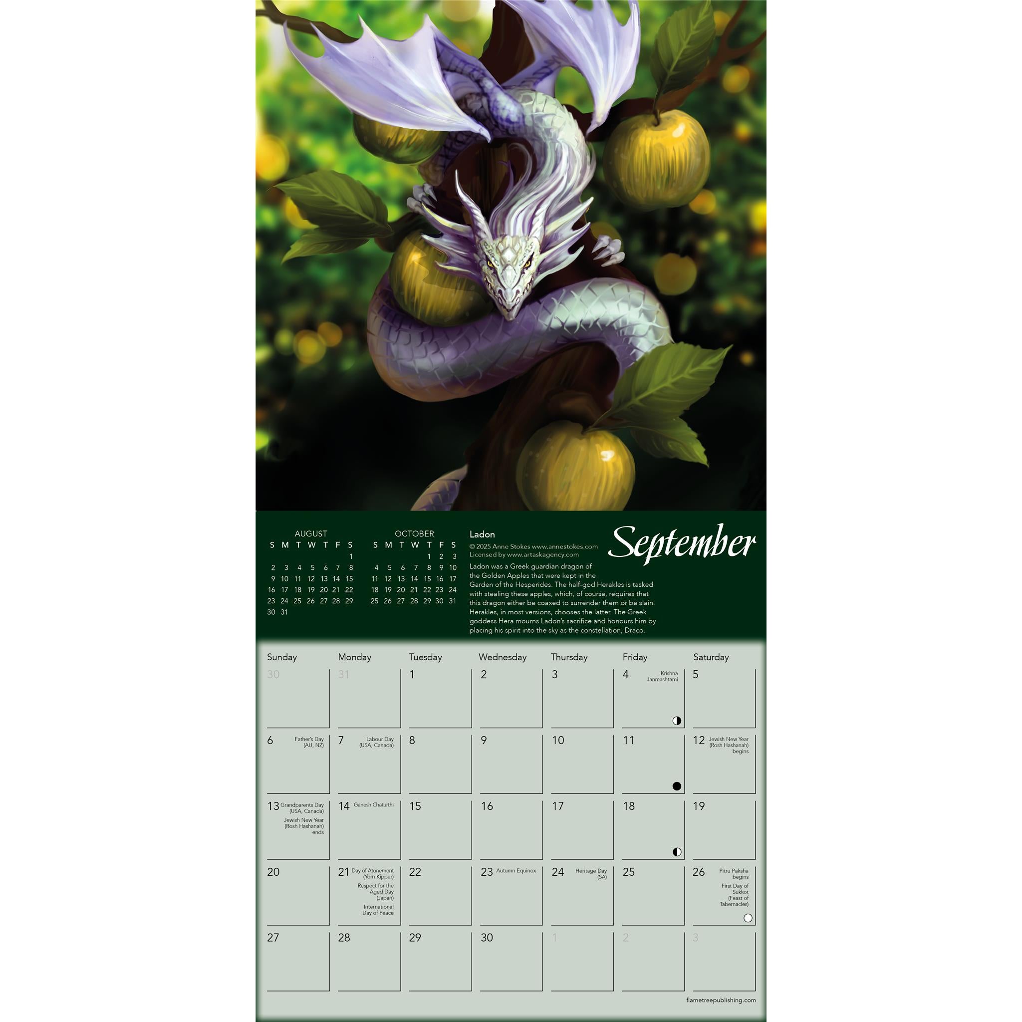 Anne Stokes : Mini-calendrier Dragon Legends Of The World 2026