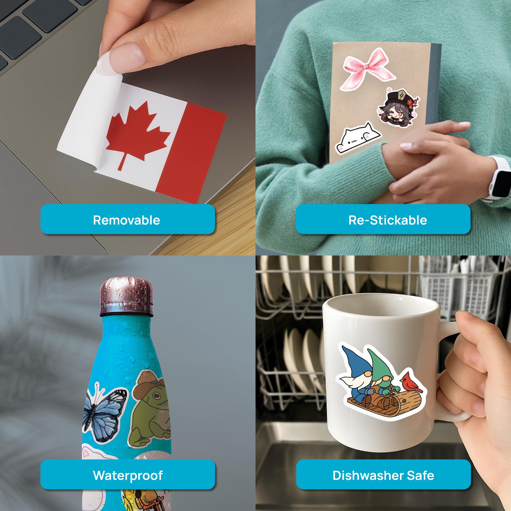 Autocollant en vinyle exclusif Gnome