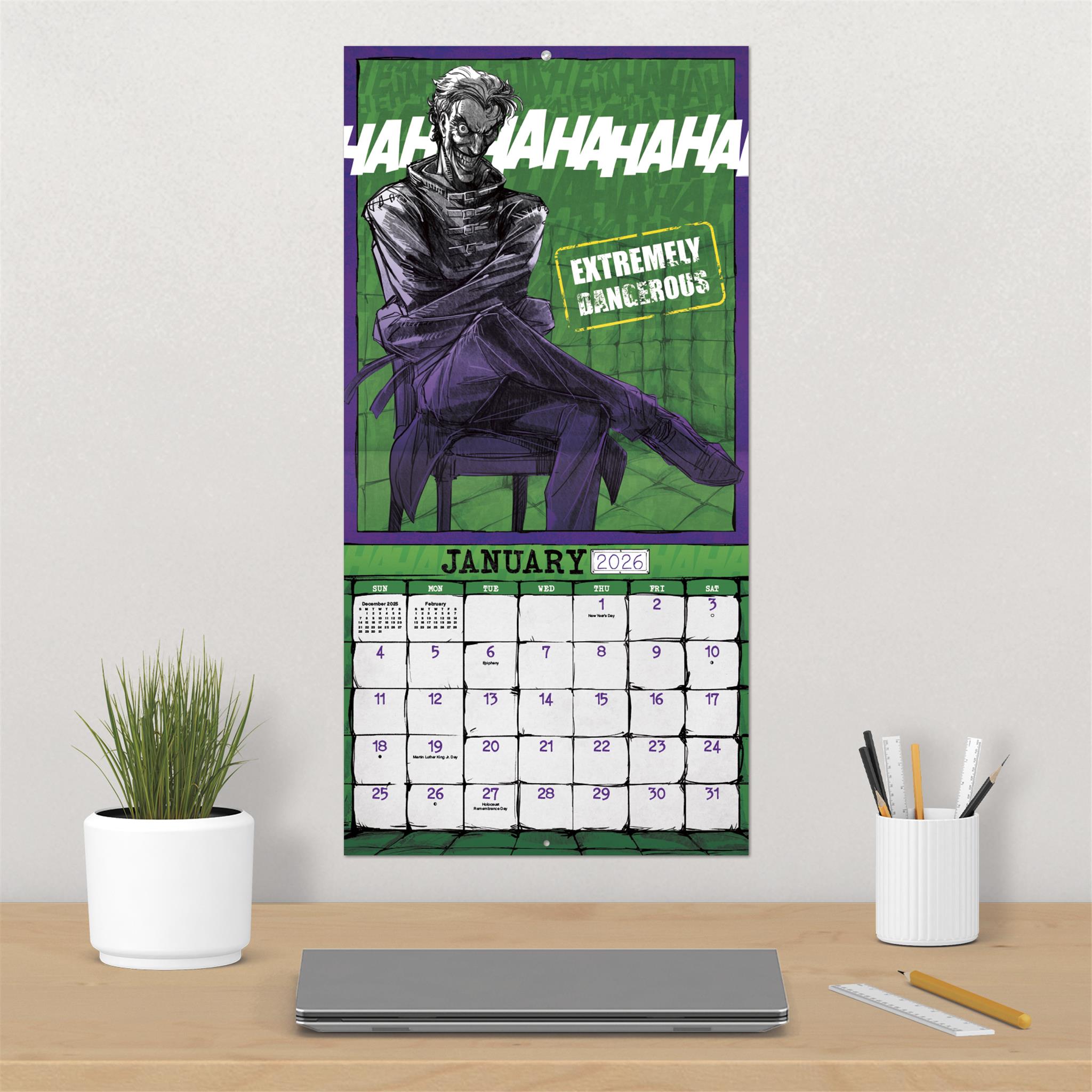 Joker 2026 Wall Calendar
