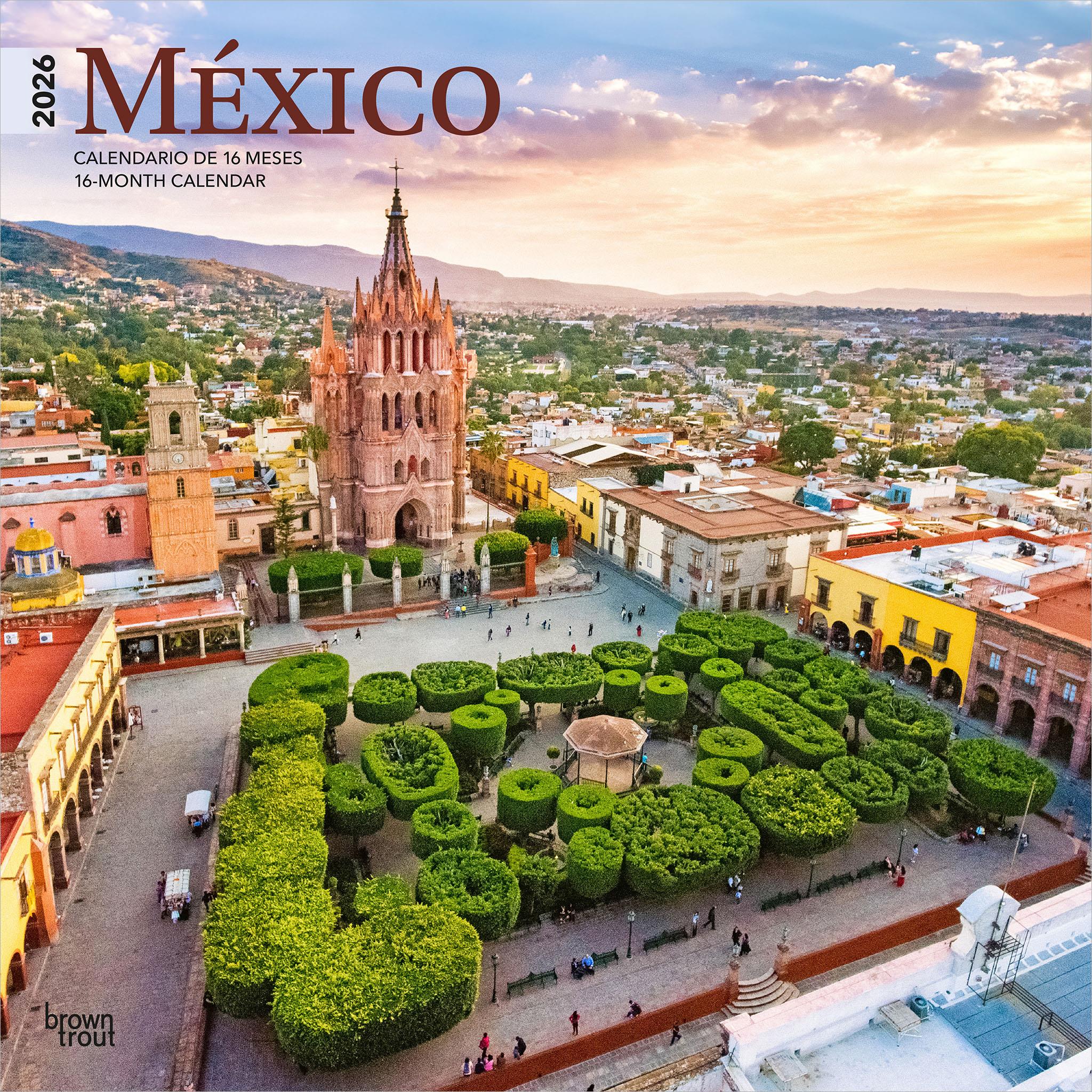 Mexico 2026 Wall Calendar