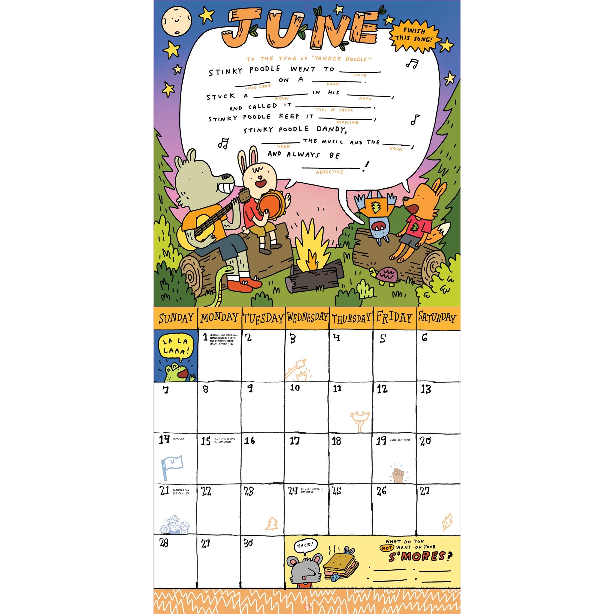 Kids Awesome Activity 2026 Wall Calendar