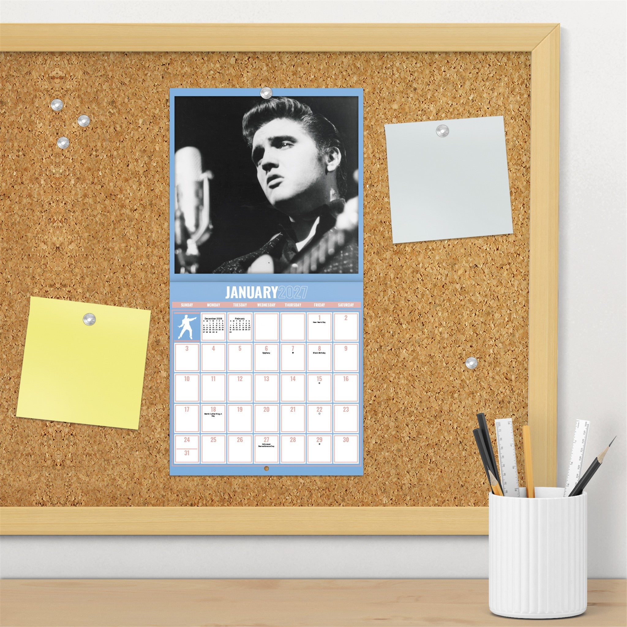 Mini calendrier Elvis Presley 2027