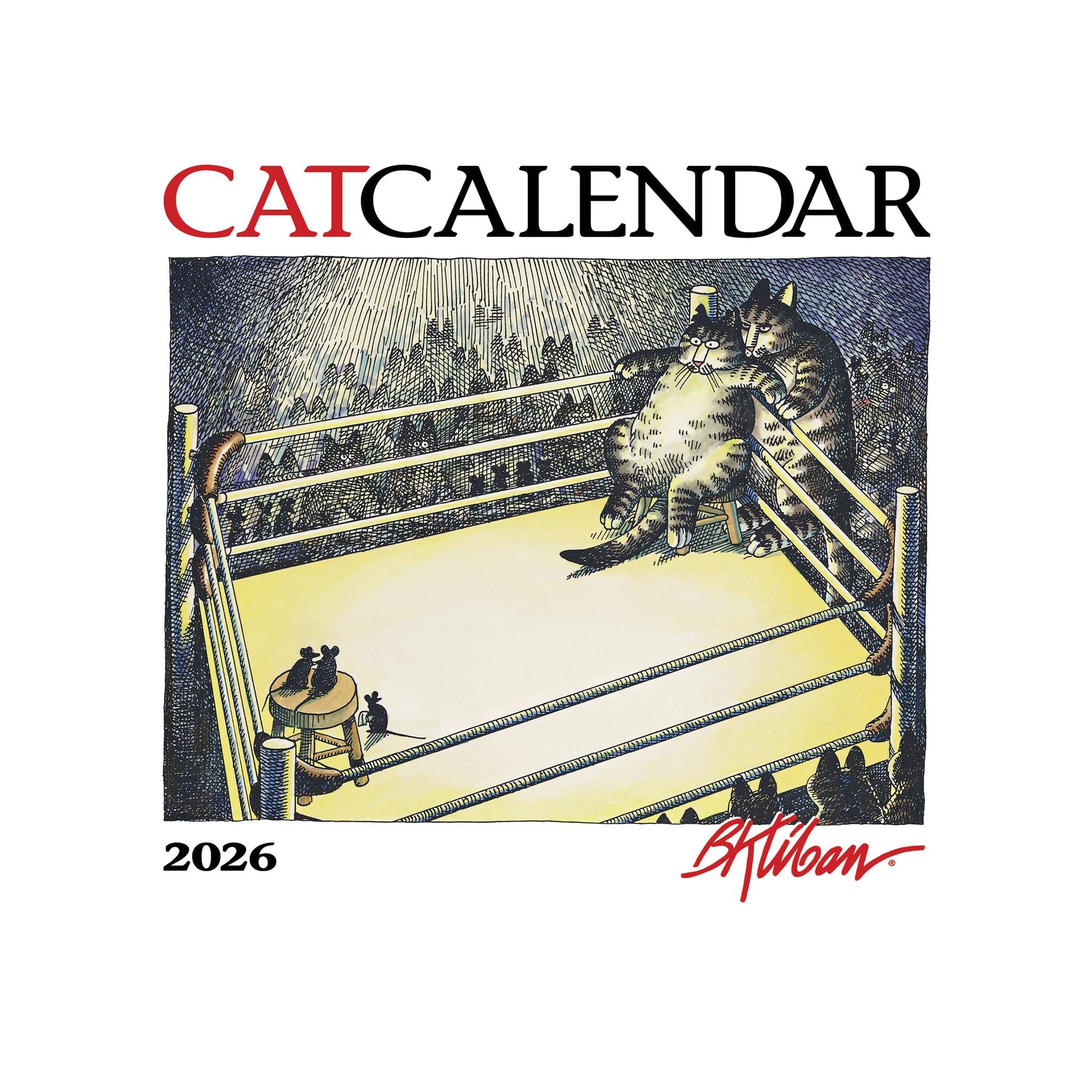 Calendrier miniature B Kliban Cat 2026 - Disponible uniquement en ligne
